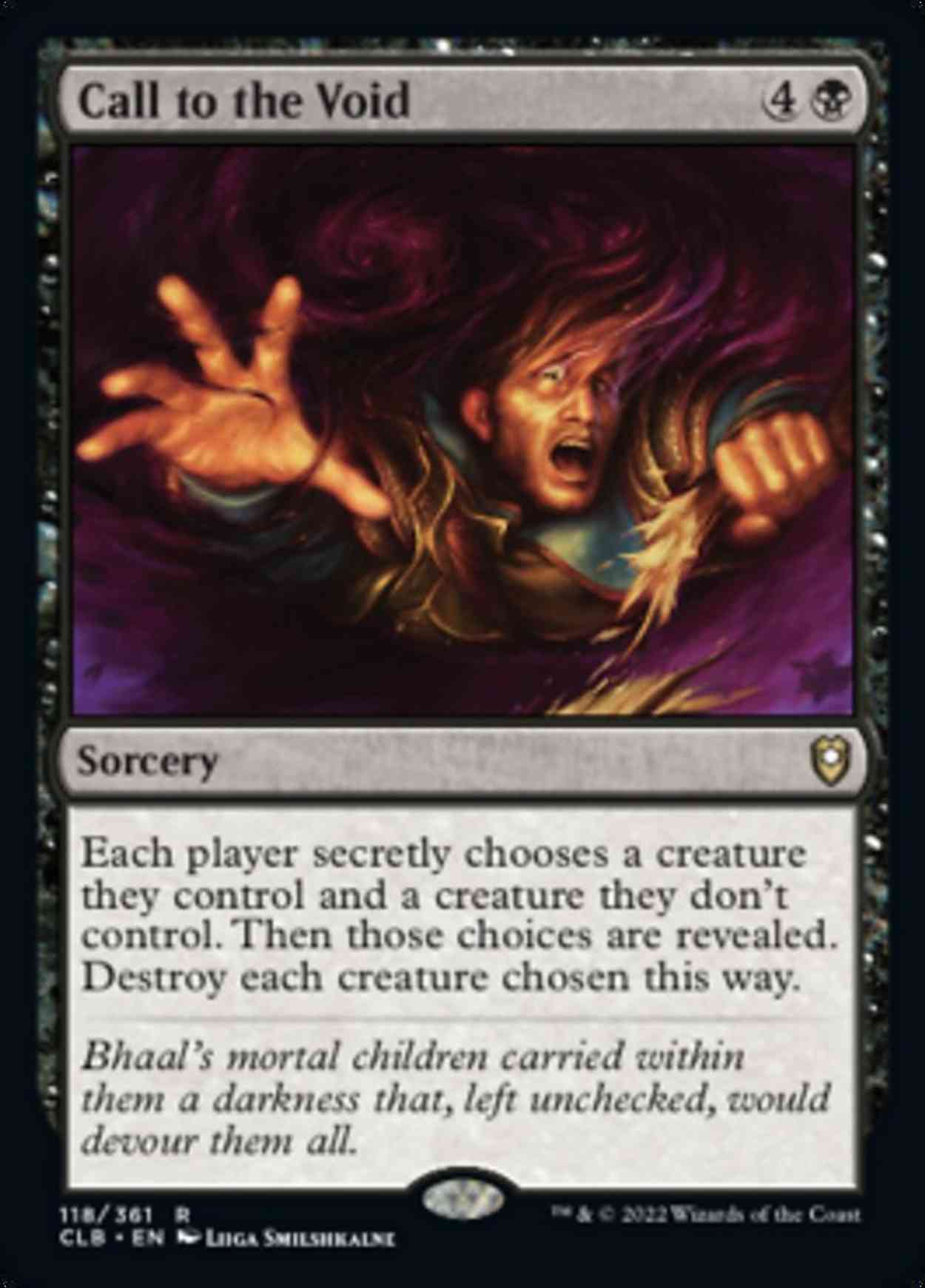Call to the Void magic card front