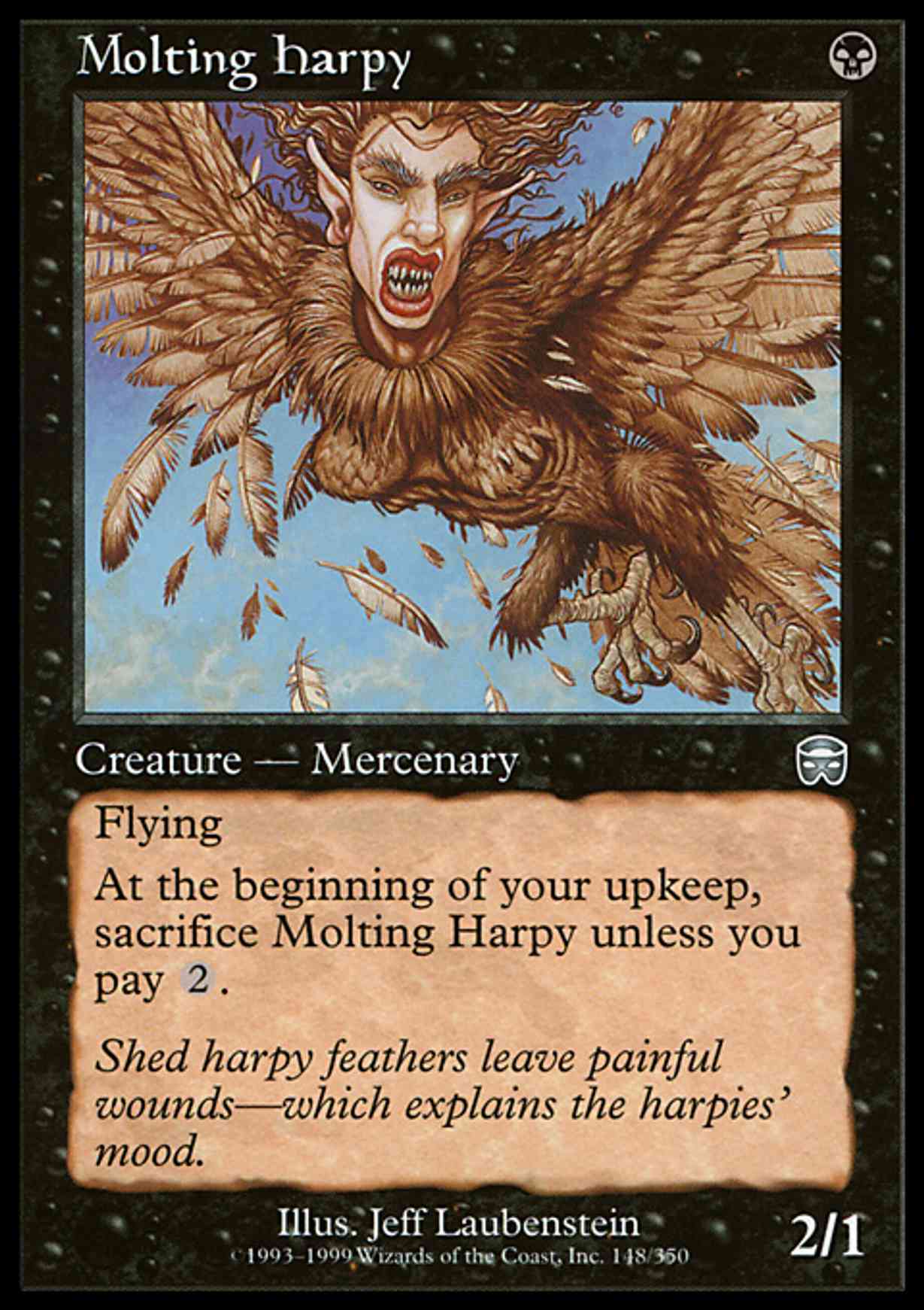 Molting Harpy magic card front