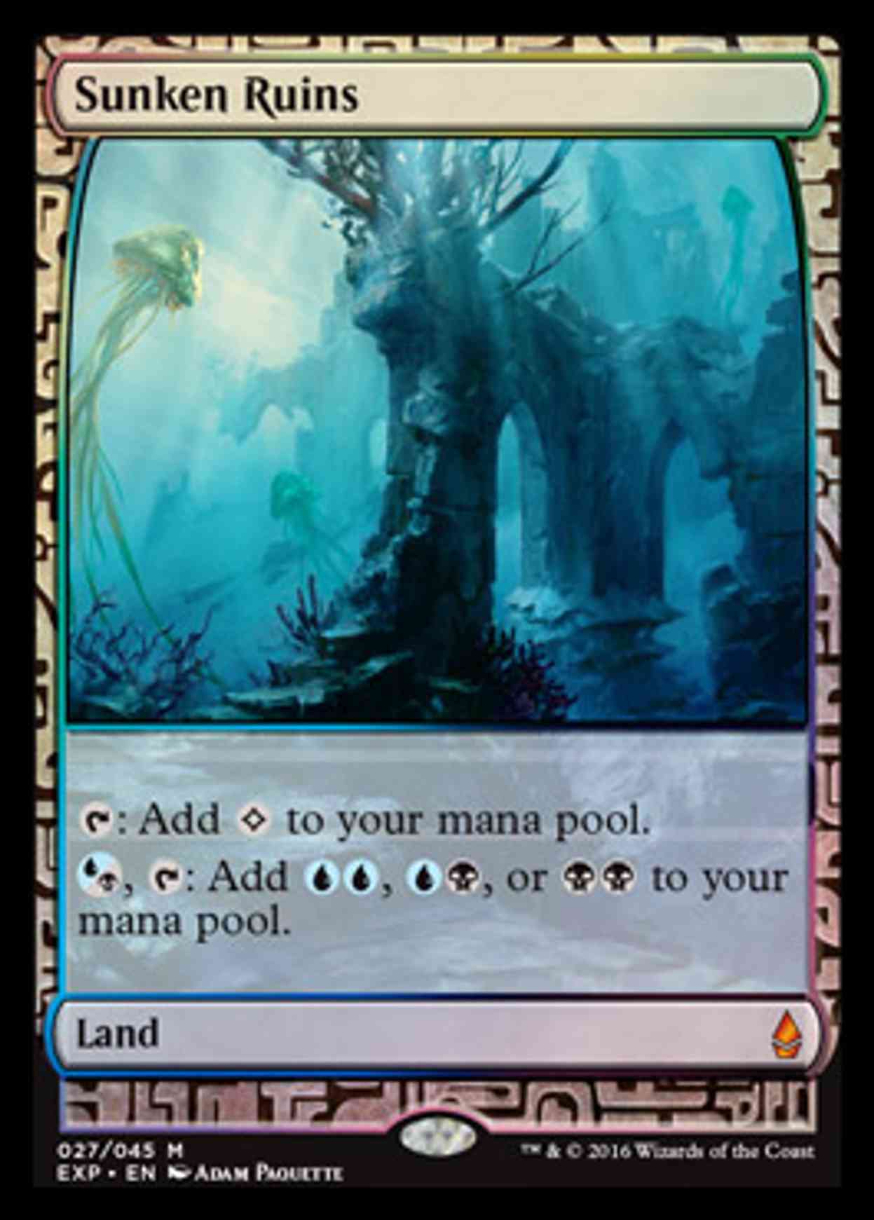 Sunken Ruins magic card front
