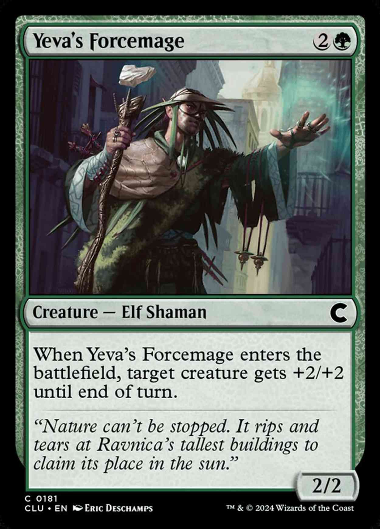 Yeva's Forcemage magic card front