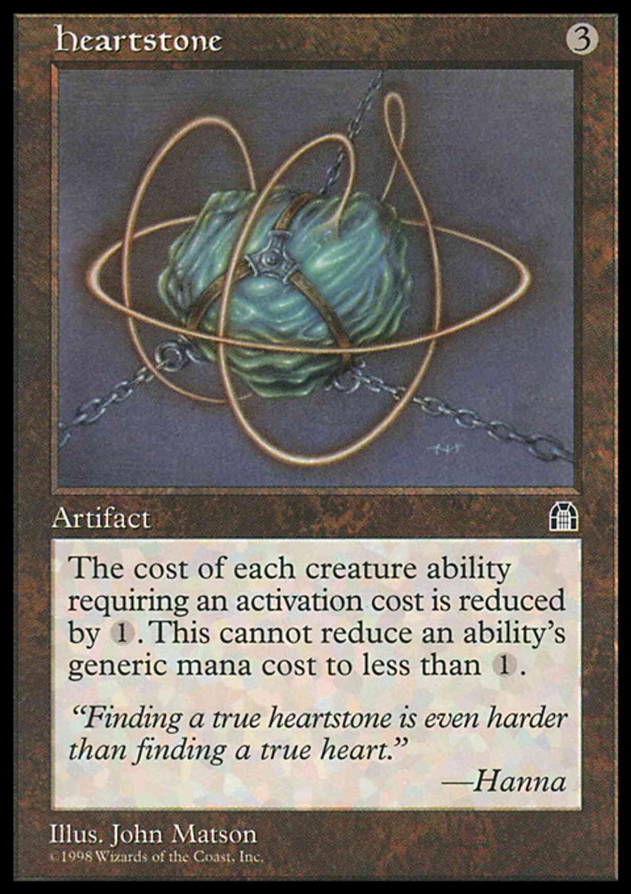 Heartstone magic card front