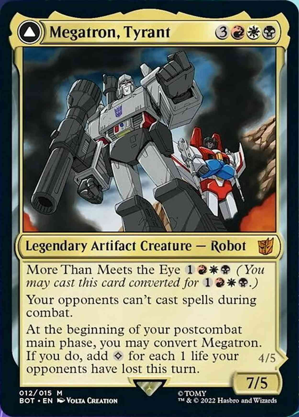 Megatron, Tyrant magic card front