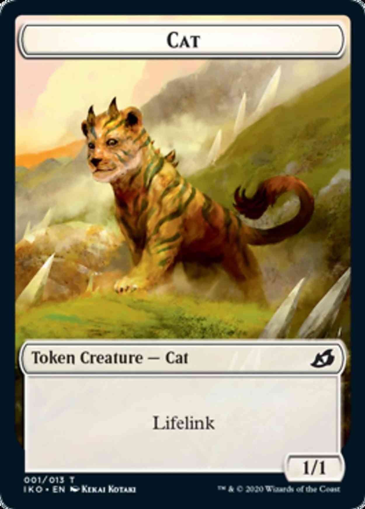 Cat // Human Soldier (003) Double-sided Token magic card front