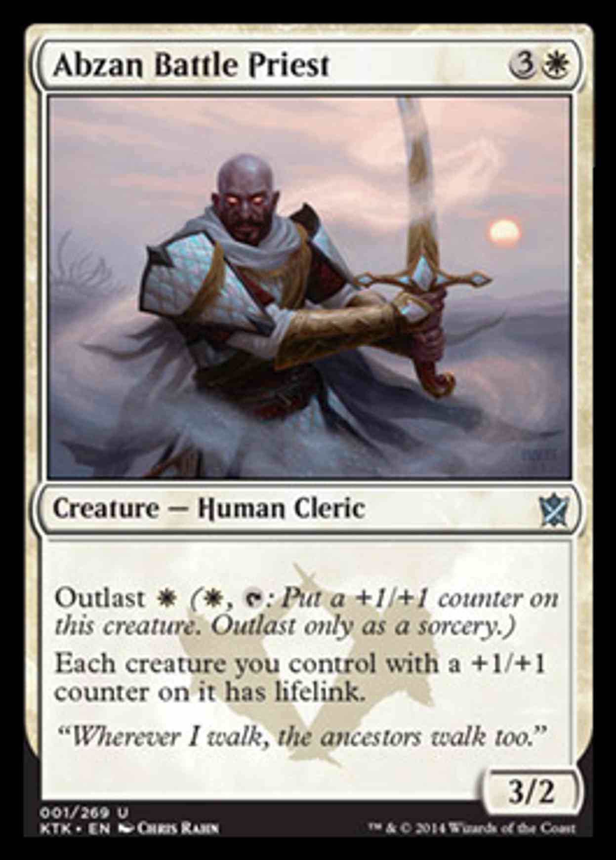 Abzan Battle Priest magic card front