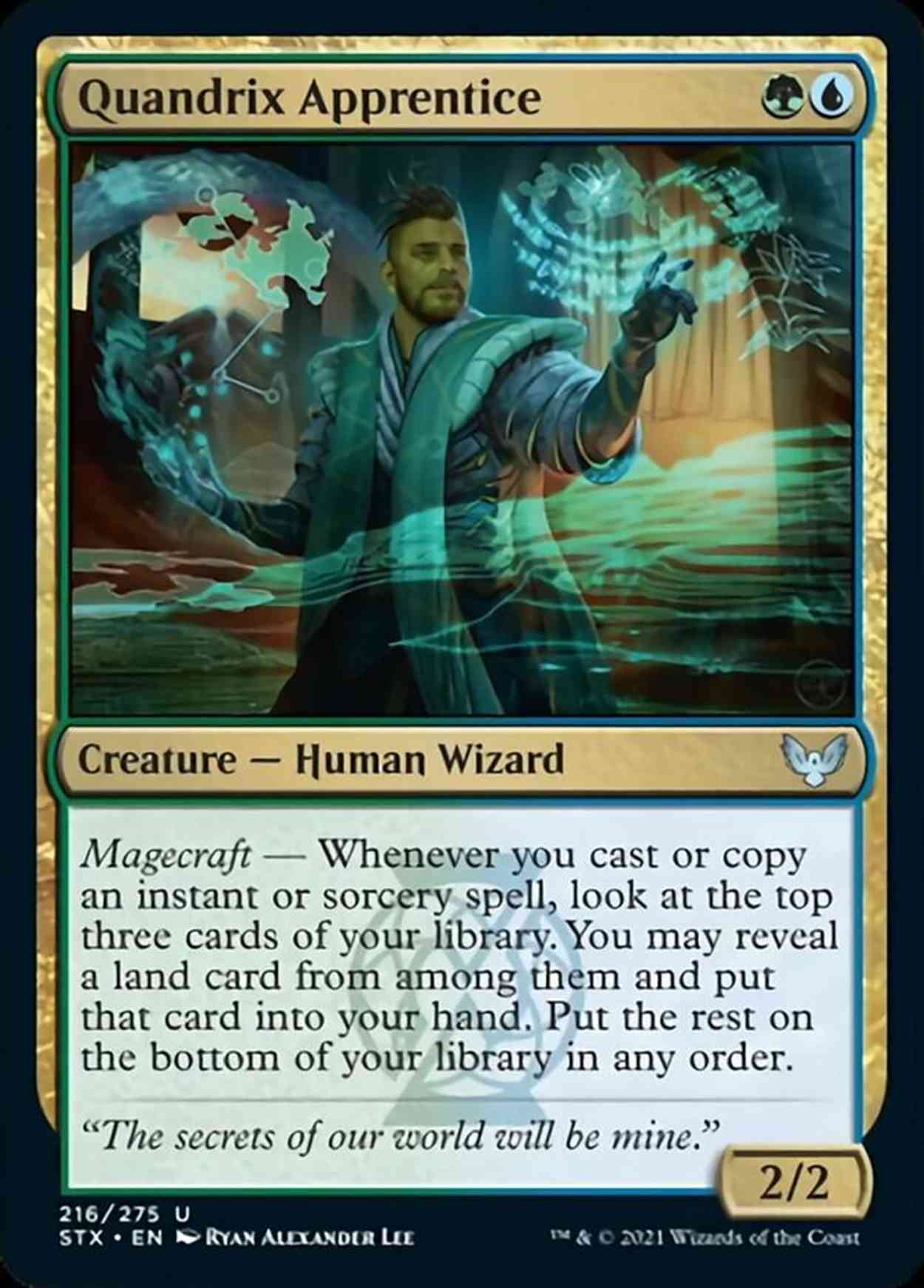 Quandrix Apprentice magic card front