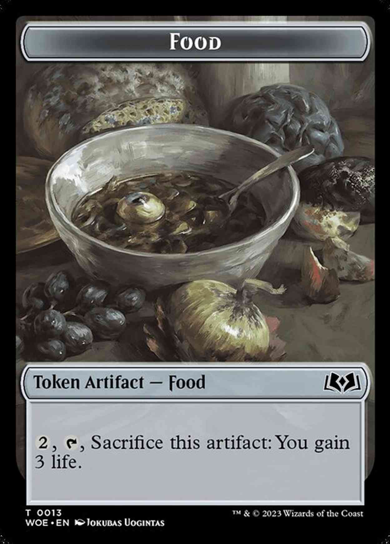 Food (0013) Token magic card front
