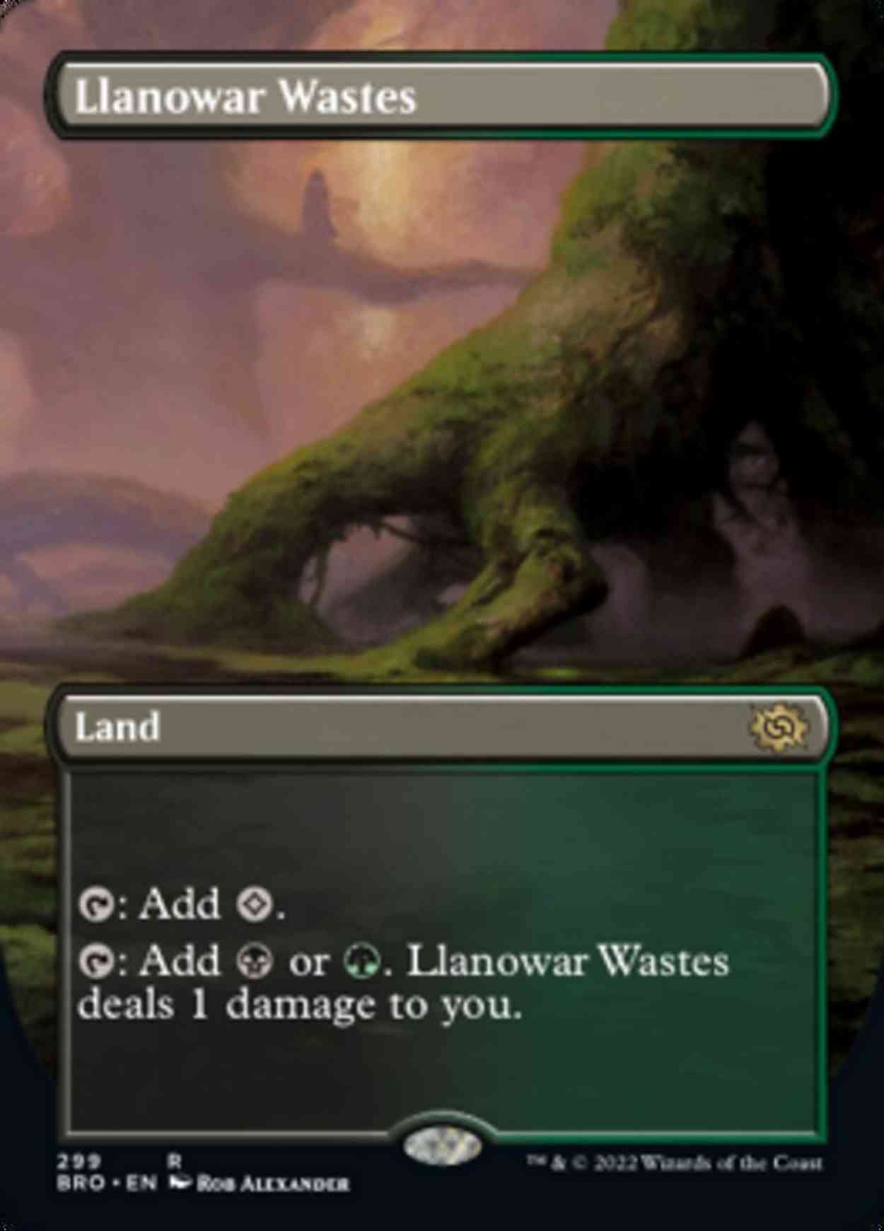 Llanowar Wastes (Borderless) magic card front