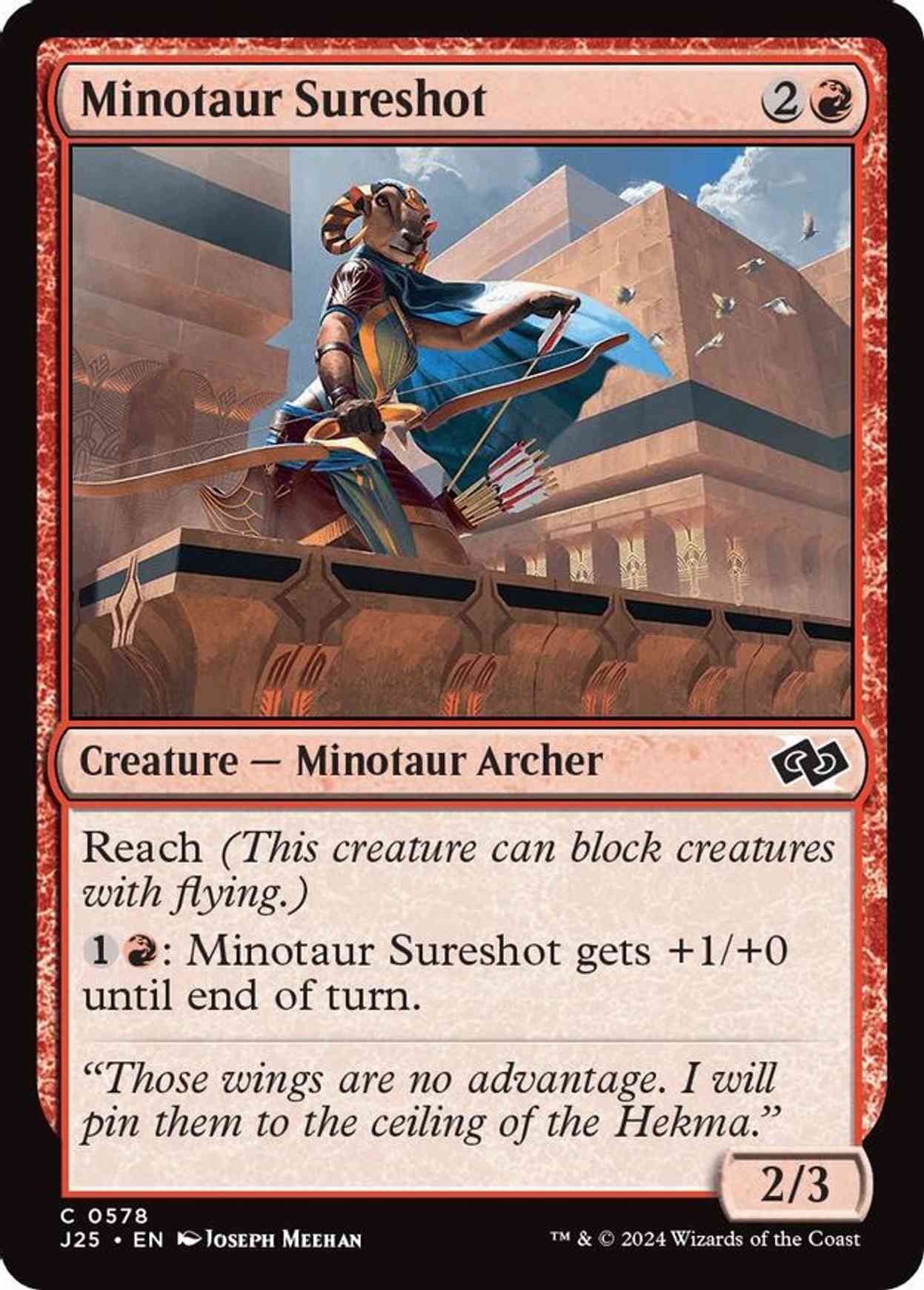 Minotaur Sureshot magic card front