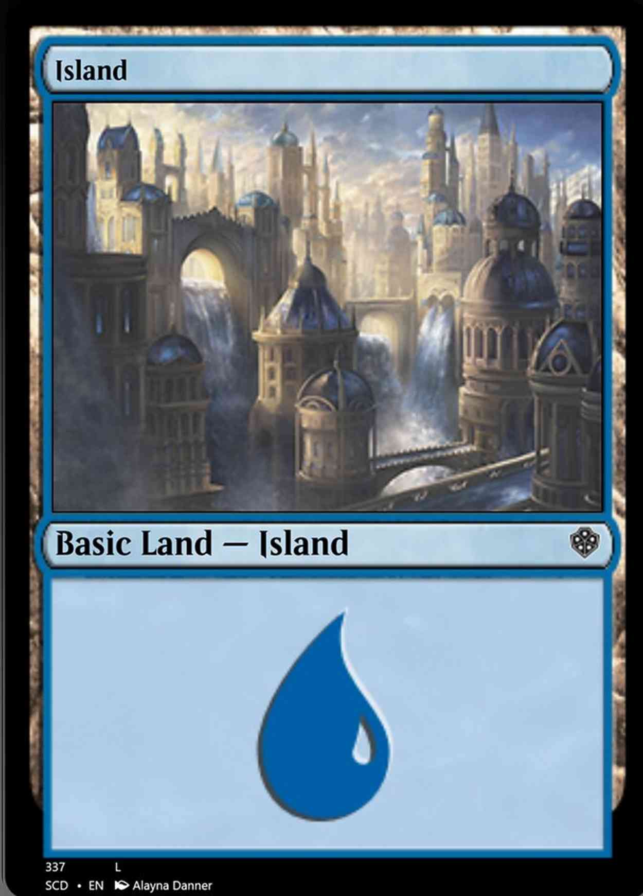 Island (337) magic card front