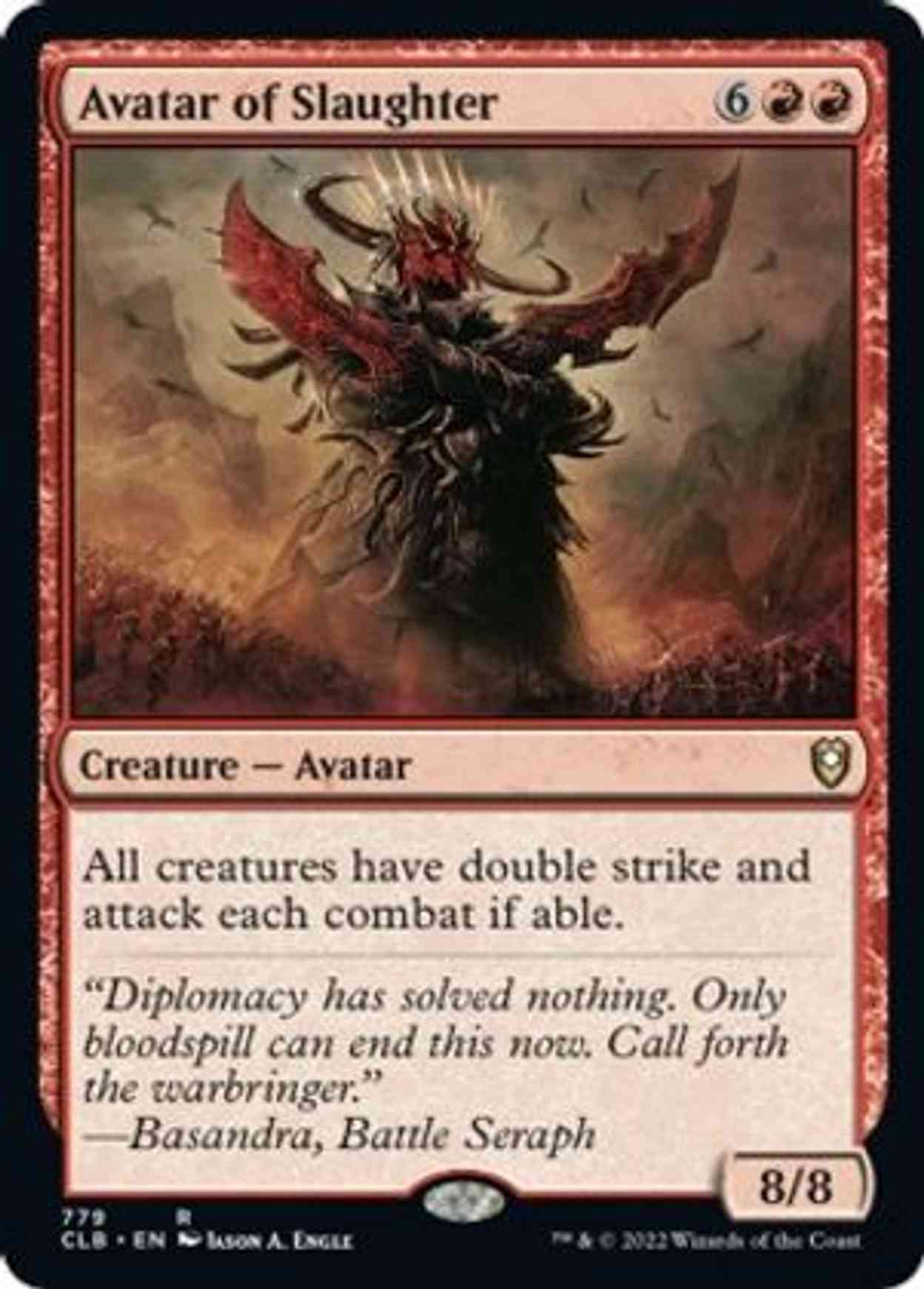 Avatar of Slaughter magic card front