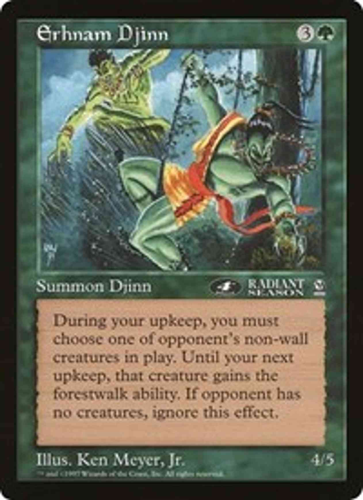 Erhnam Djinn (4th Place) (Oversized) magic card front