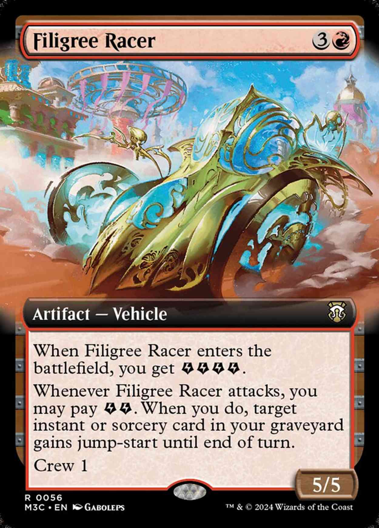 Filigree Racer (Extended Art) magic card front