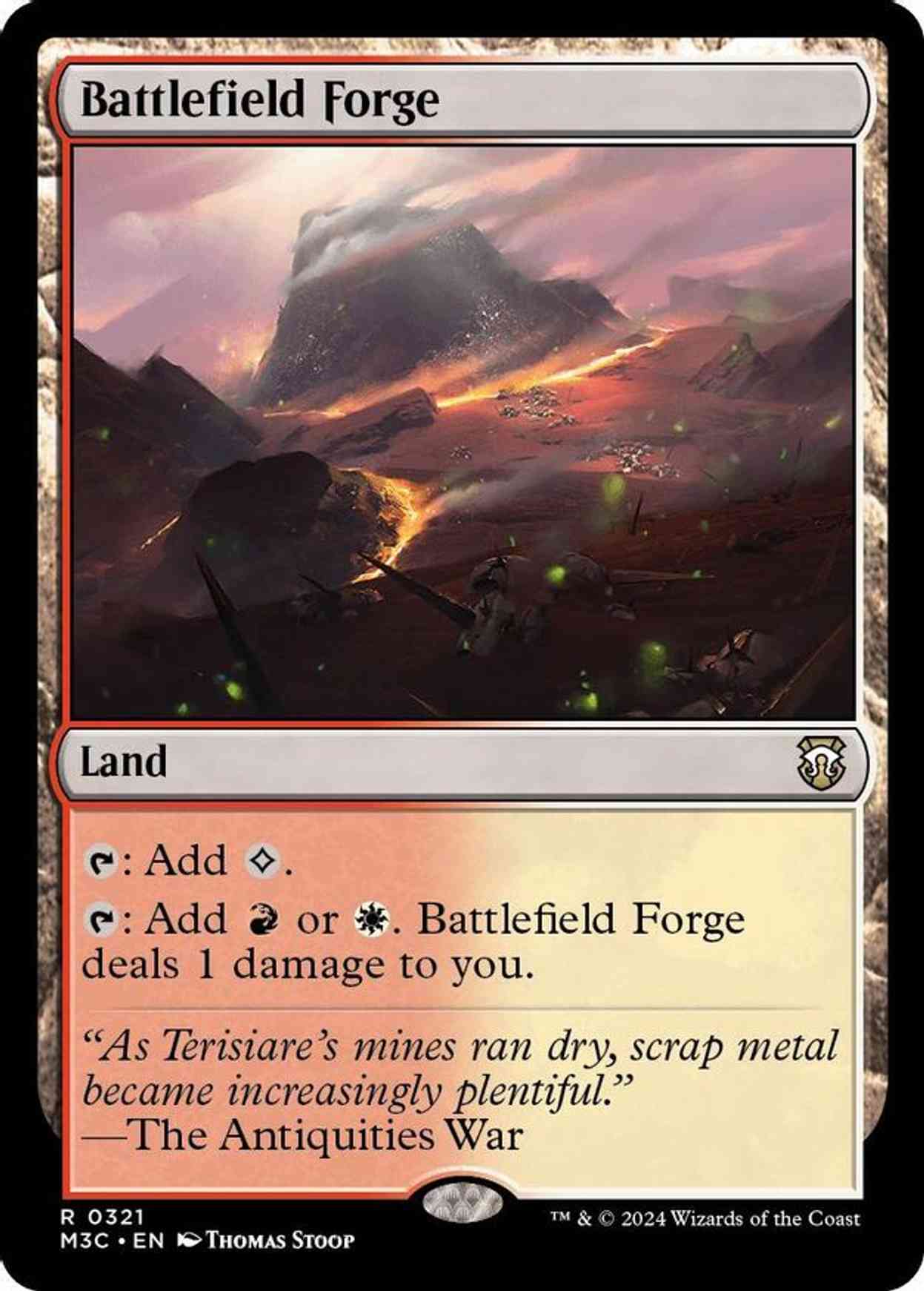 Battlefield Forge (Ripple Foil) magic card front