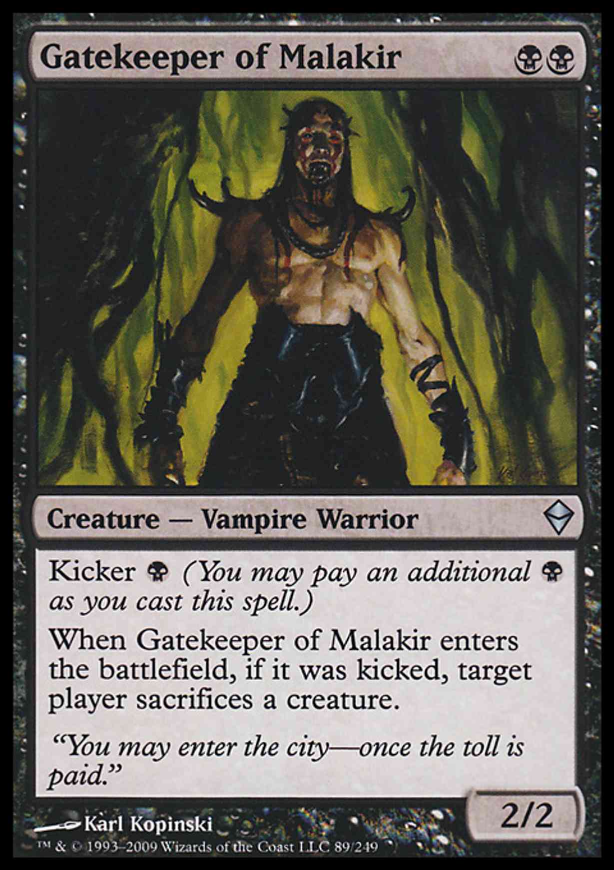 Gatekeeper of Malakir magic card front