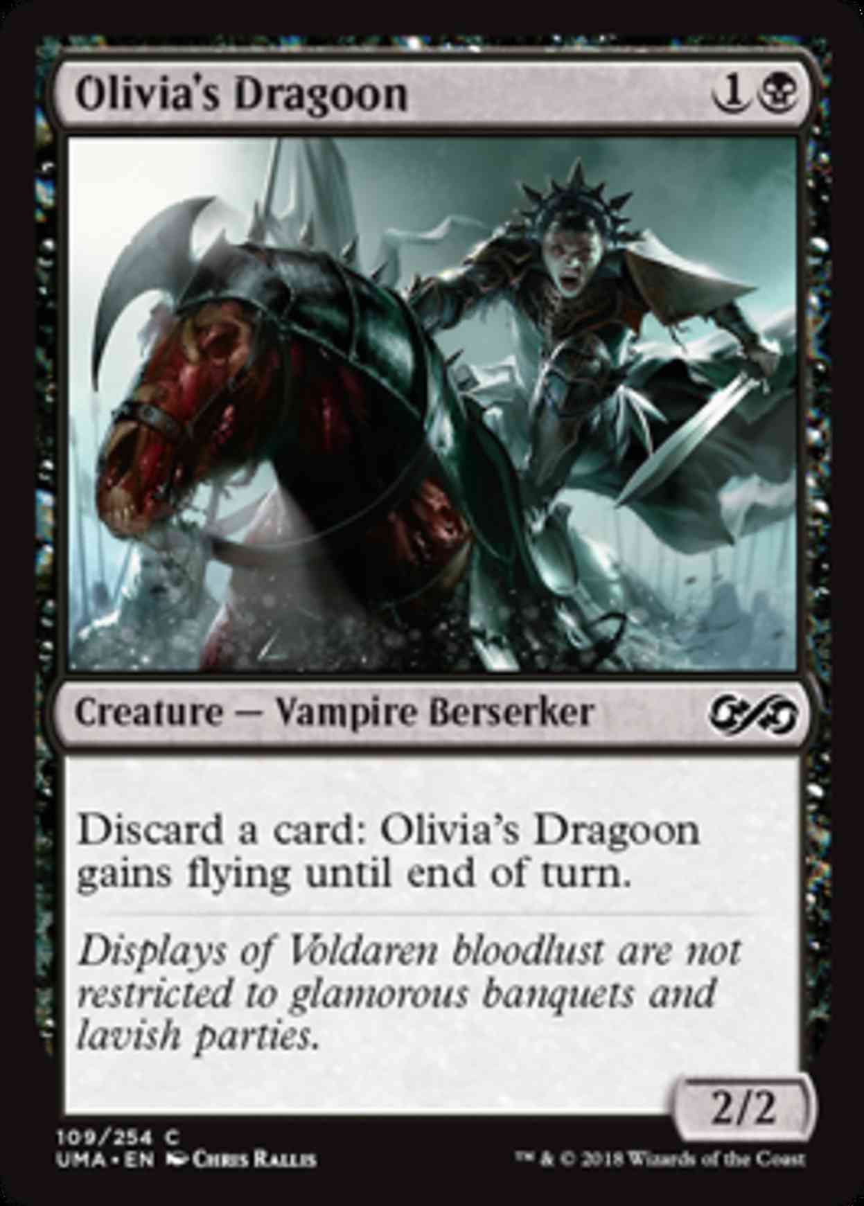 Olivia's Dragoon magic card front