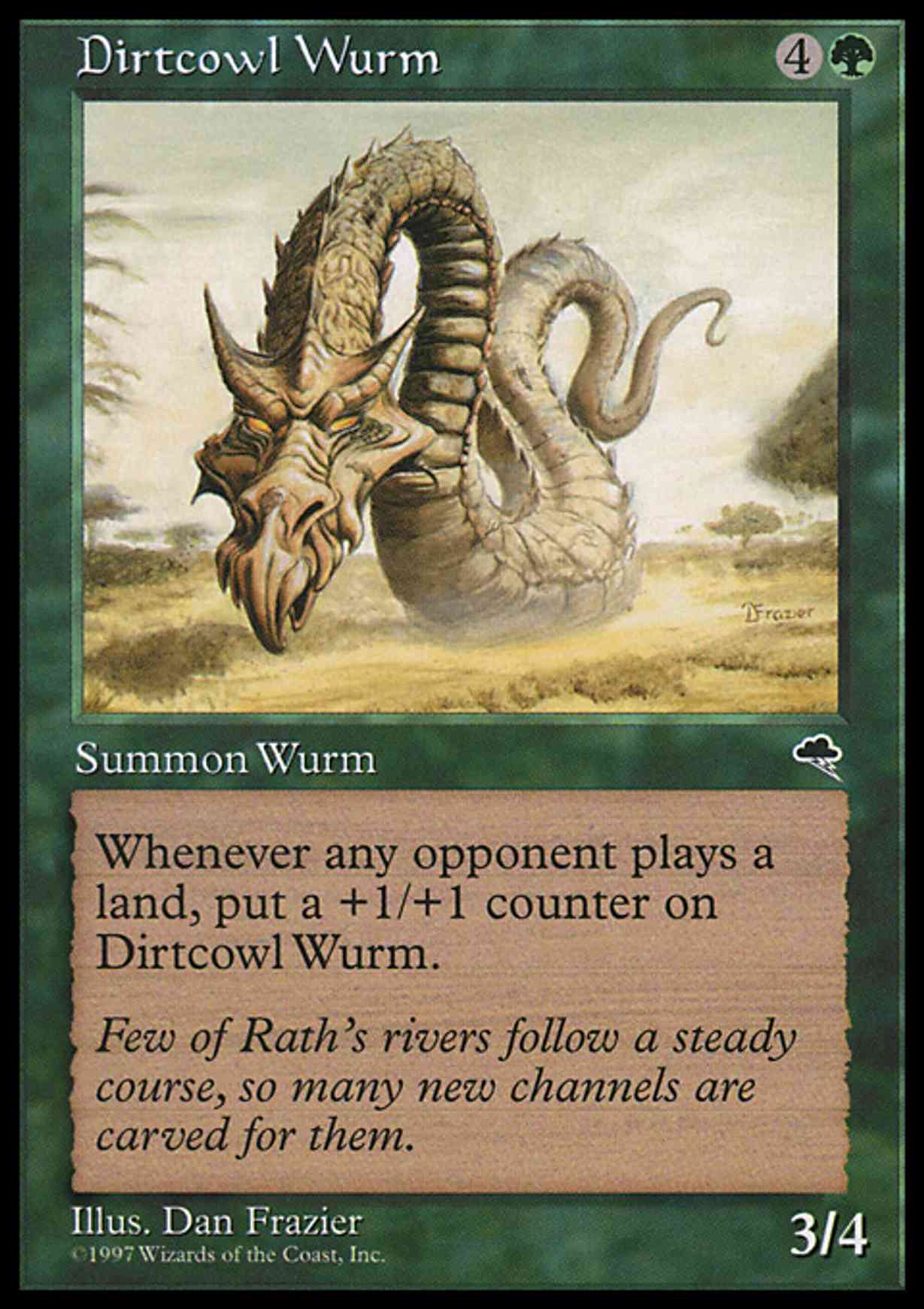 Dirtcowl Wurm magic card front