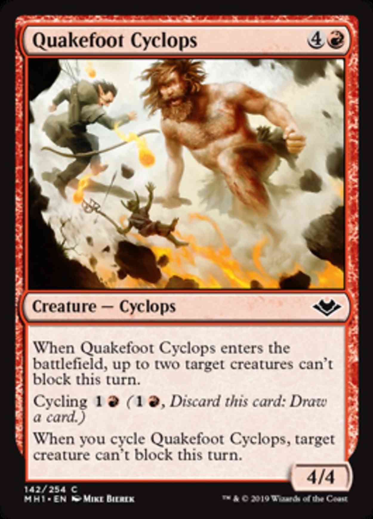 Quakefoot Cyclops magic card front
