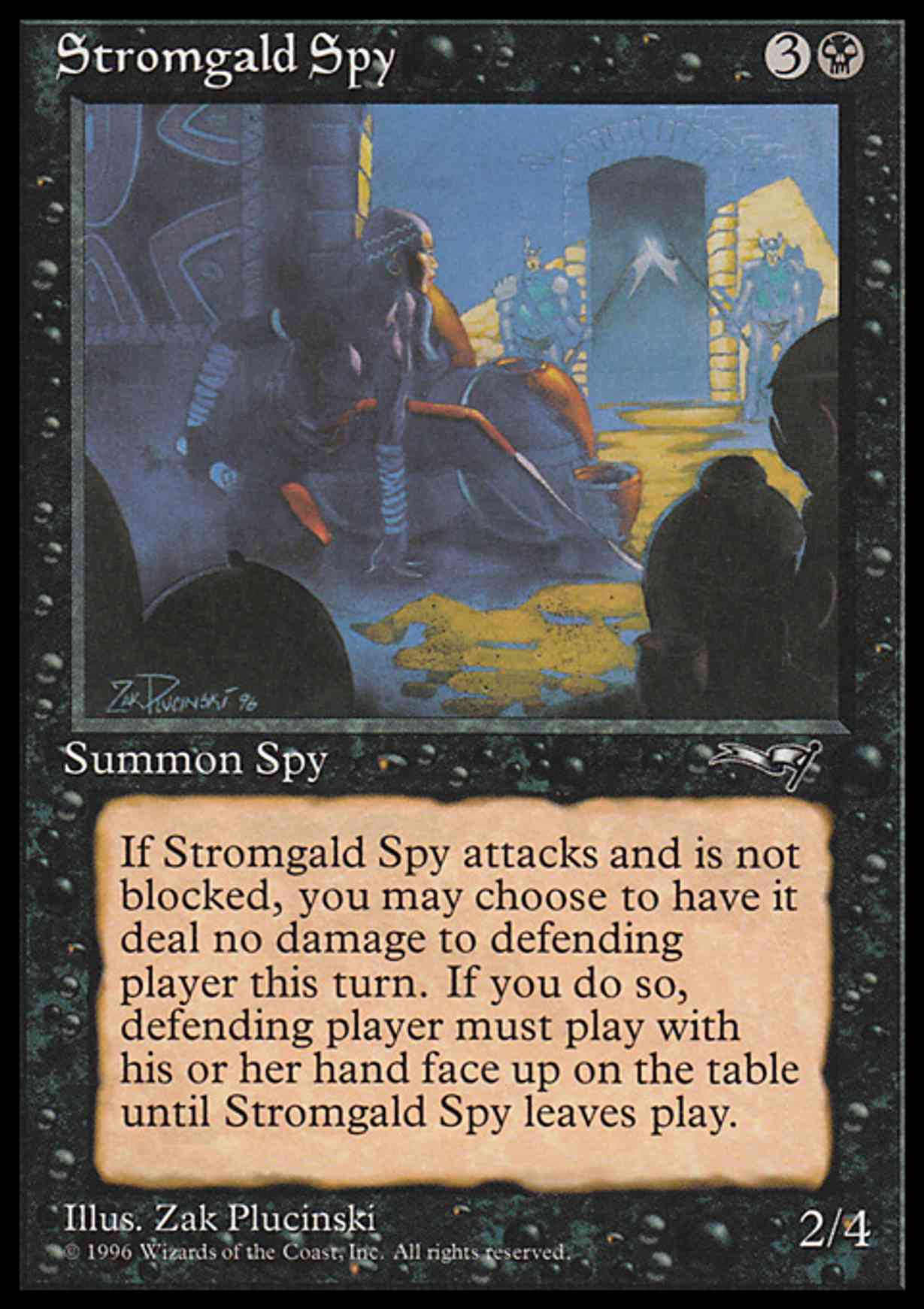 Stromgald Spy magic card front