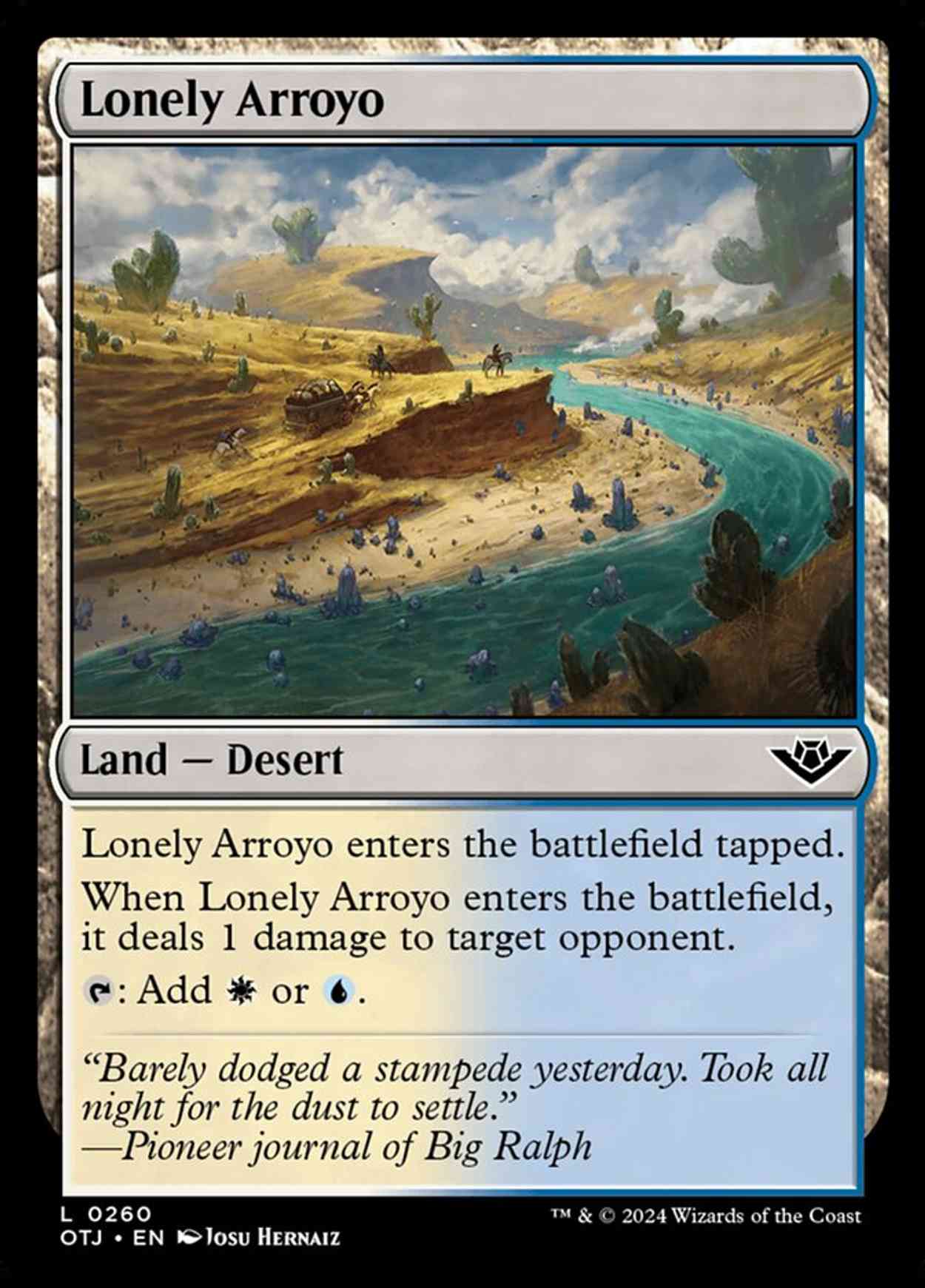Lonely Arroyo magic card front