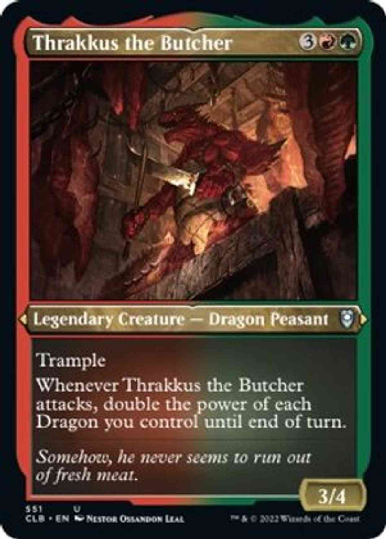 Thrakkus the Butcher (Foil Etched) magic card front