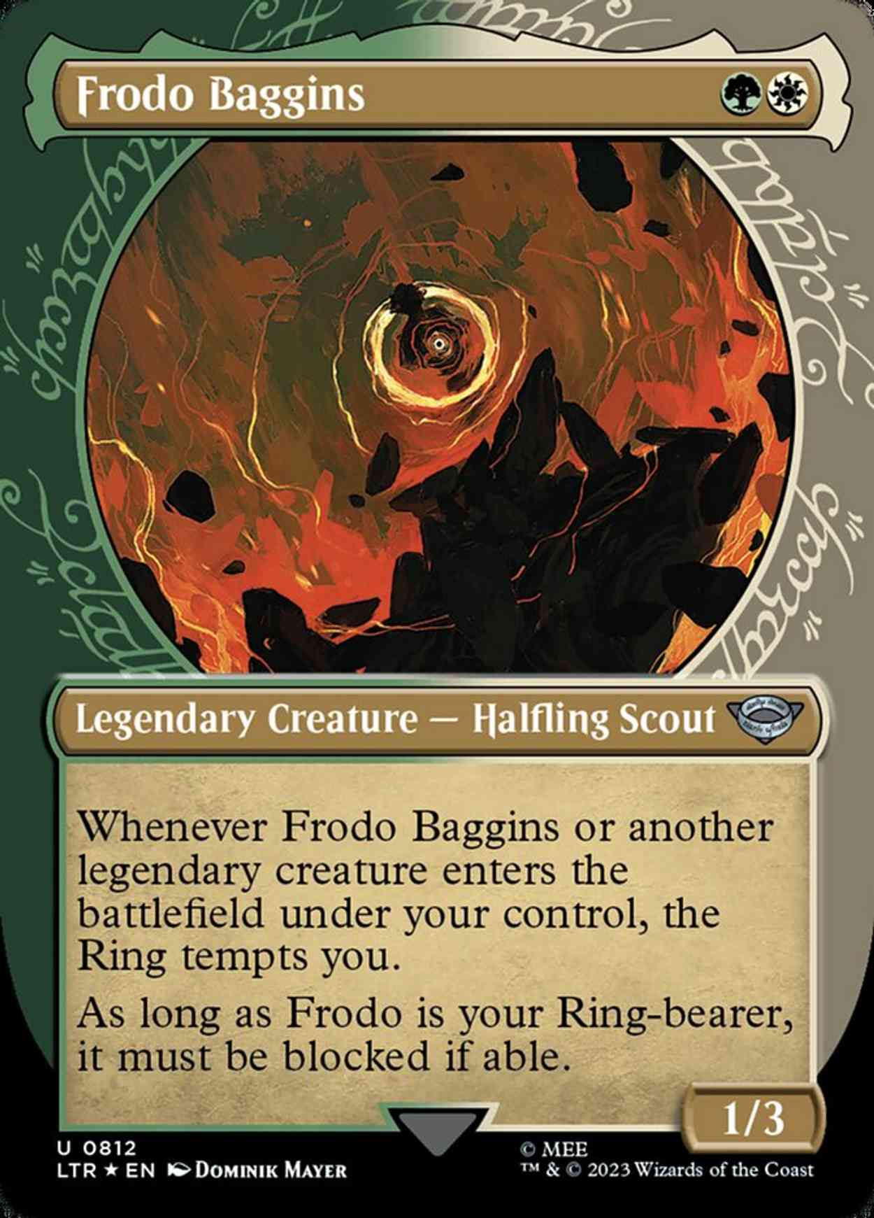 Frodo Baggins (Showcase) (Surge Foil) magic card front