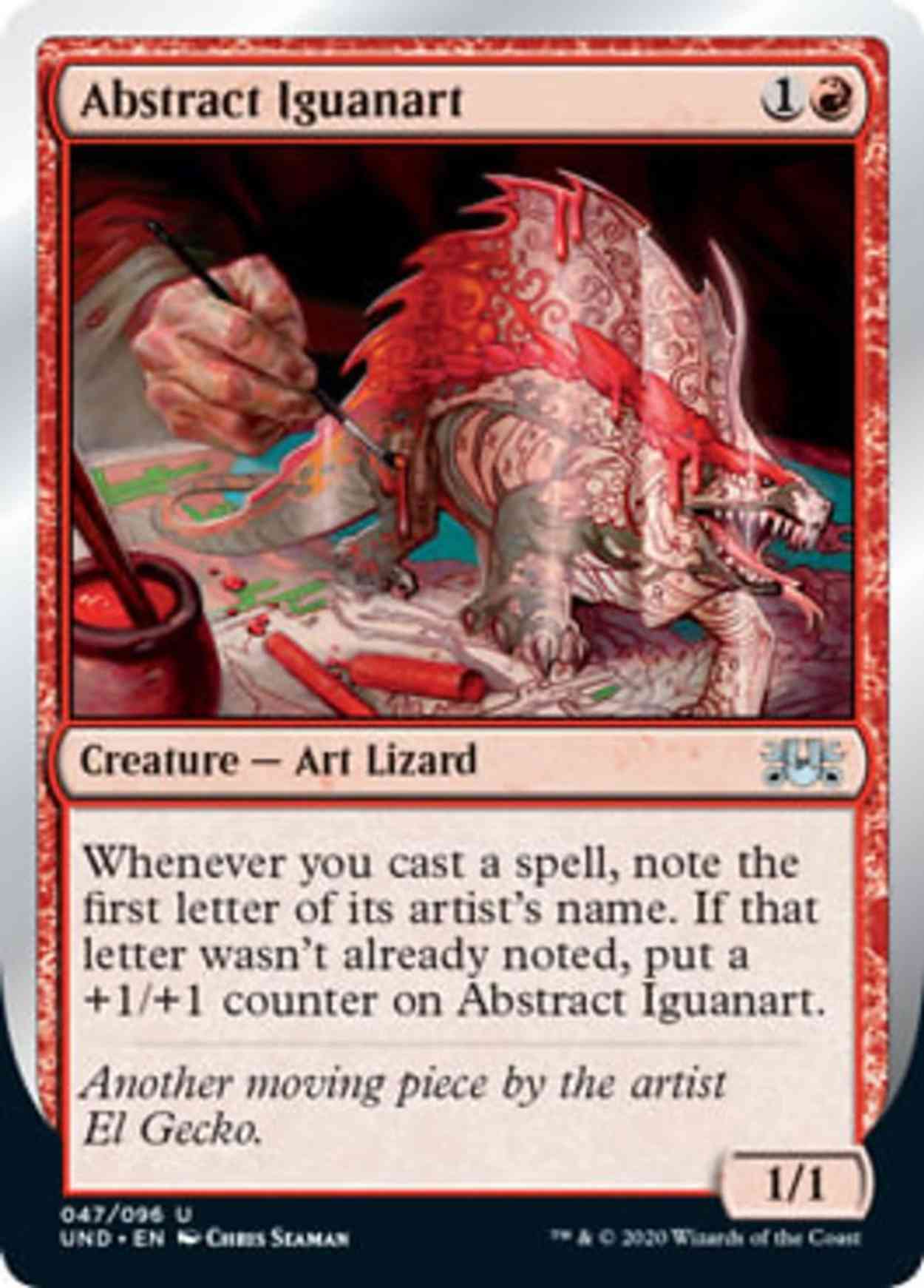 Abstract Iguanart magic card front