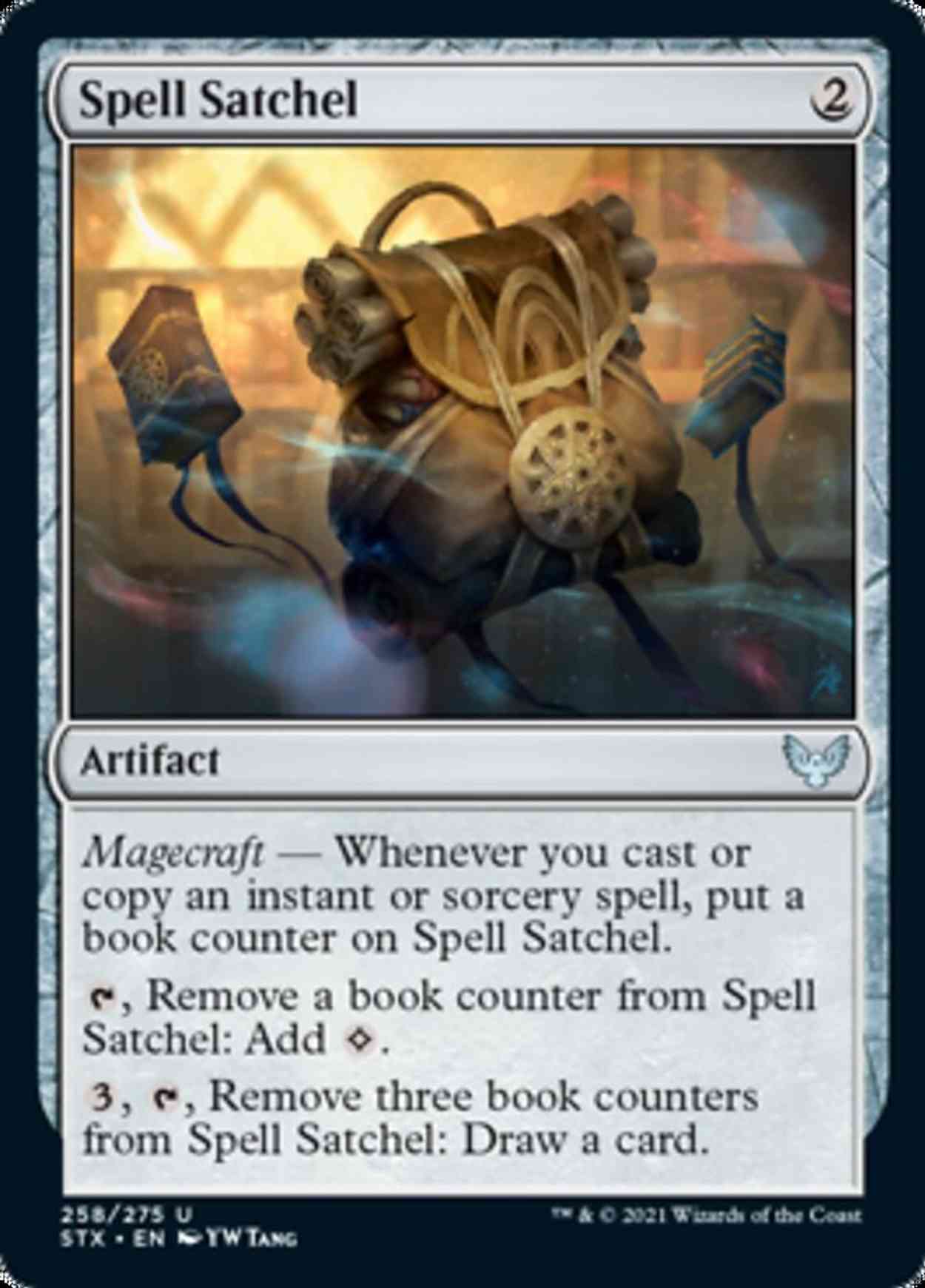 Spell Satchel magic card front