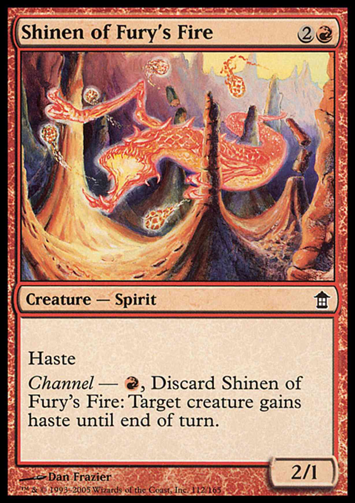 Shinen of Fury's Fire magic card front