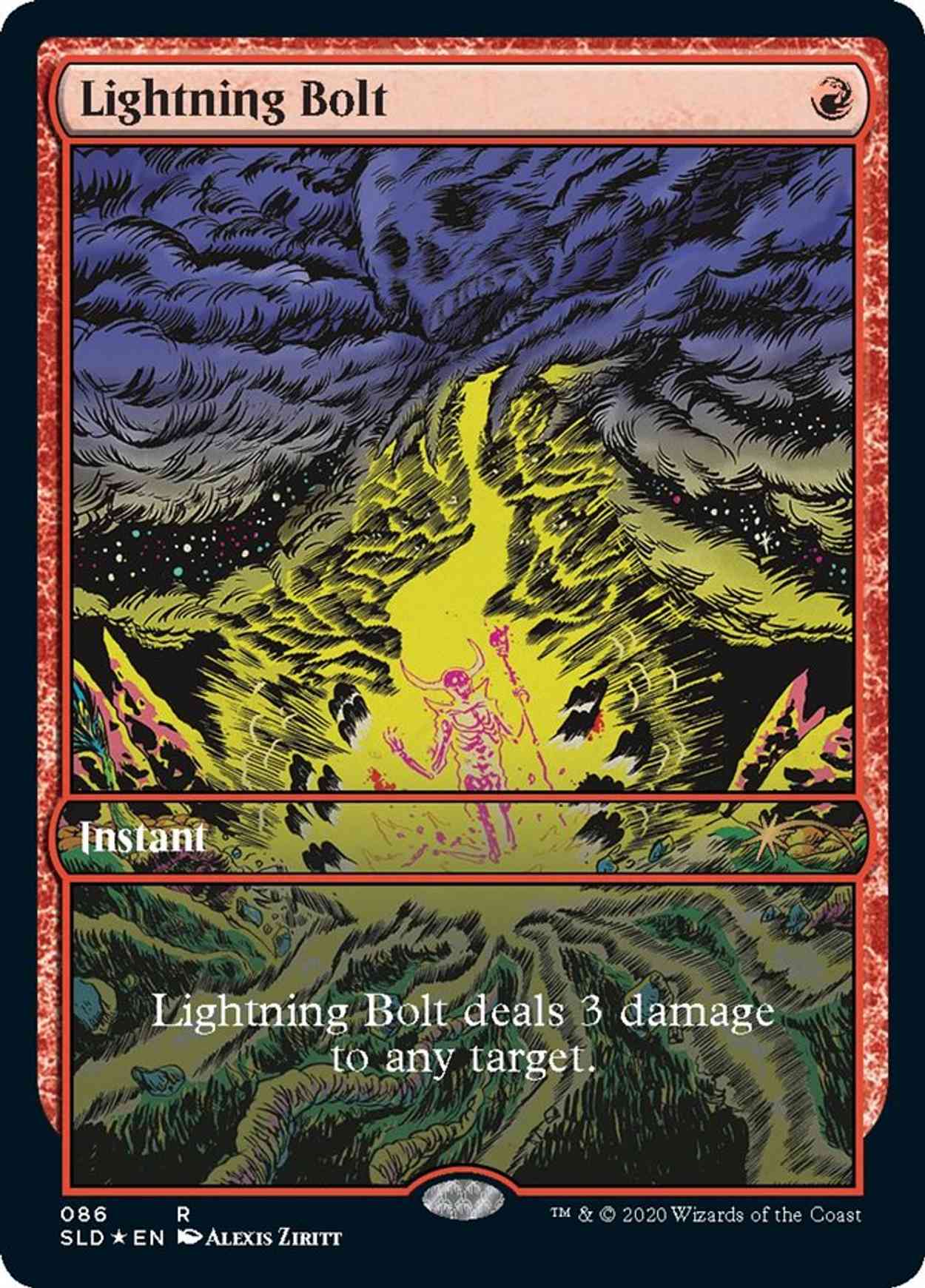 Lightning Bolt (86) magic card front
