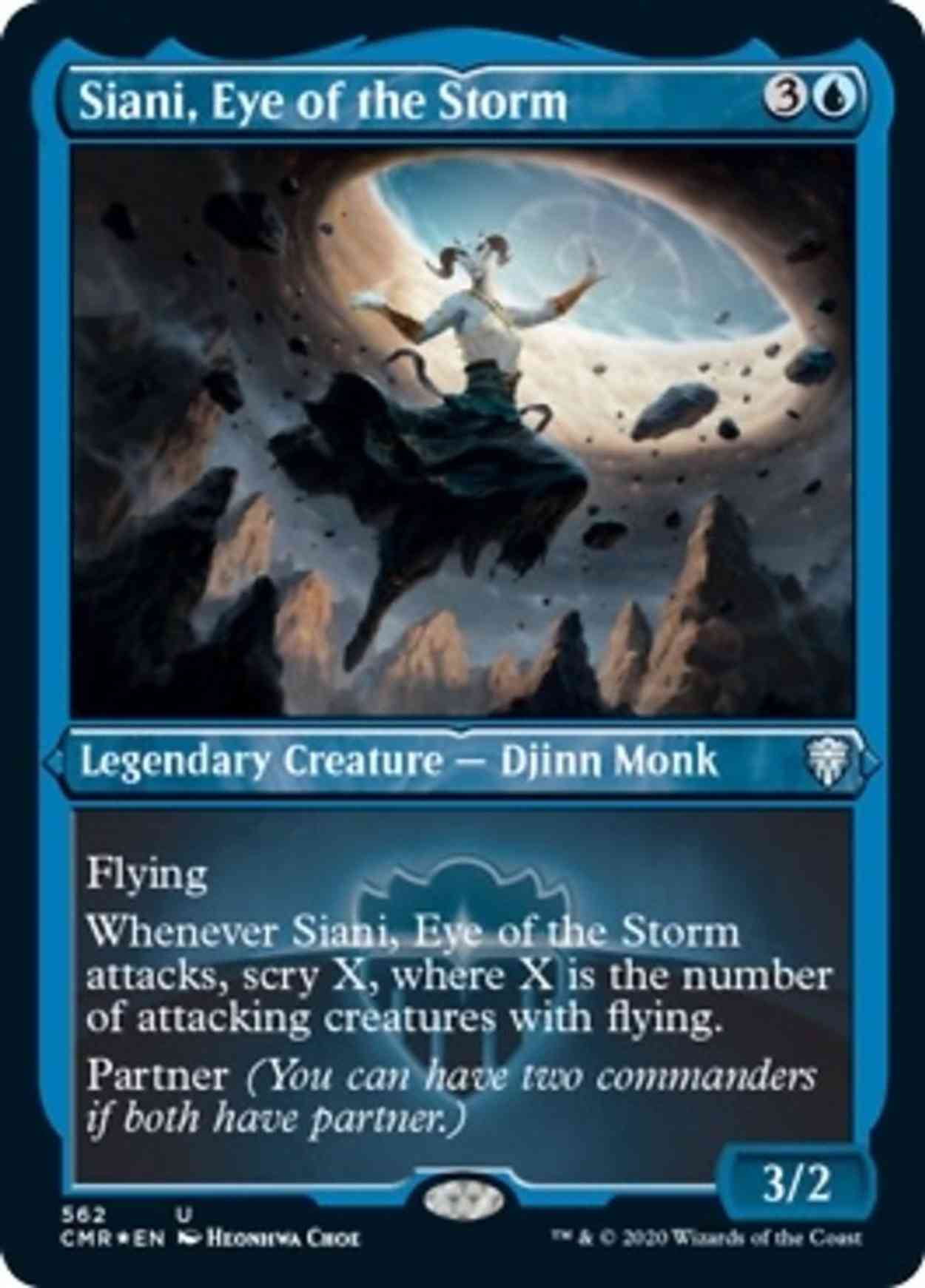 Siani, Eye of the Storm (Foil Etched) magic card front