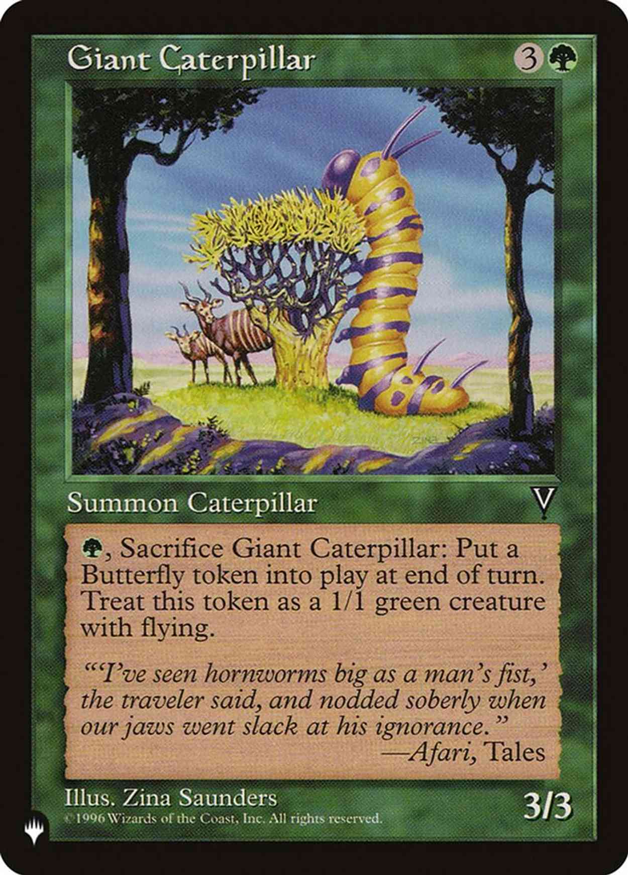 Giant Caterpillar magic card front