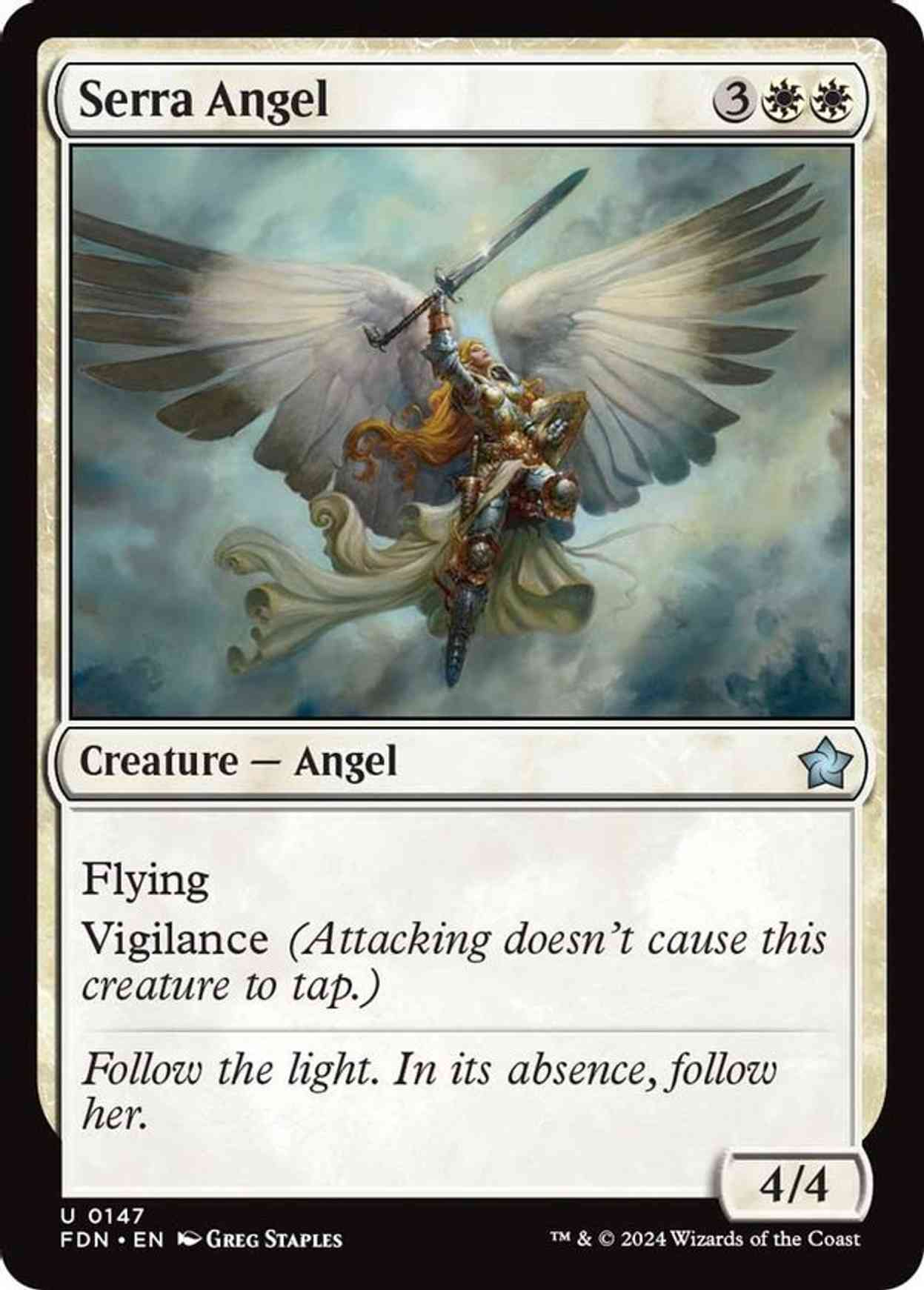 Serra Angel magic card front