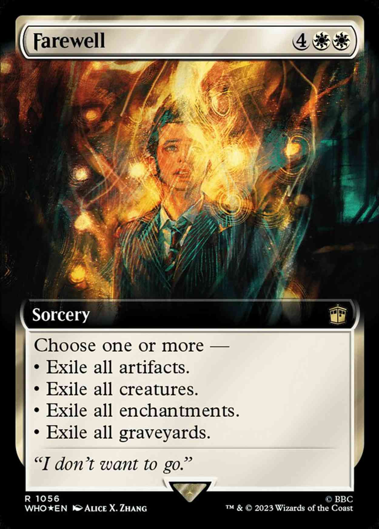 Farewell (Extended Art) (Surge Foil) magic card front