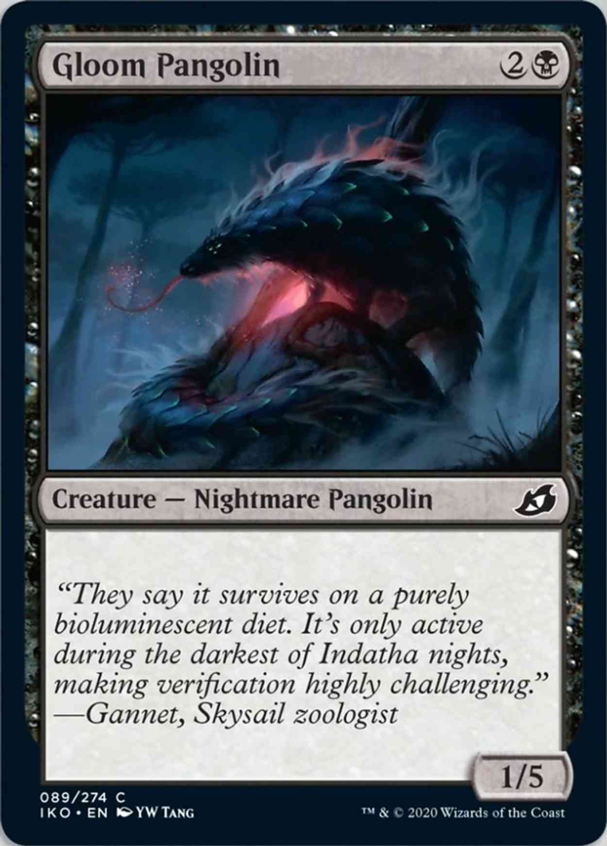 Gloom Pangolin magic card front