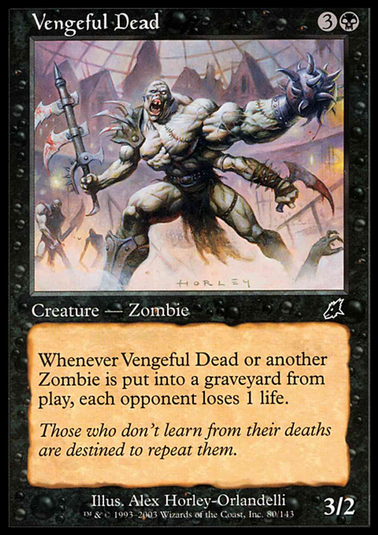 Vengeful Dead magic card front