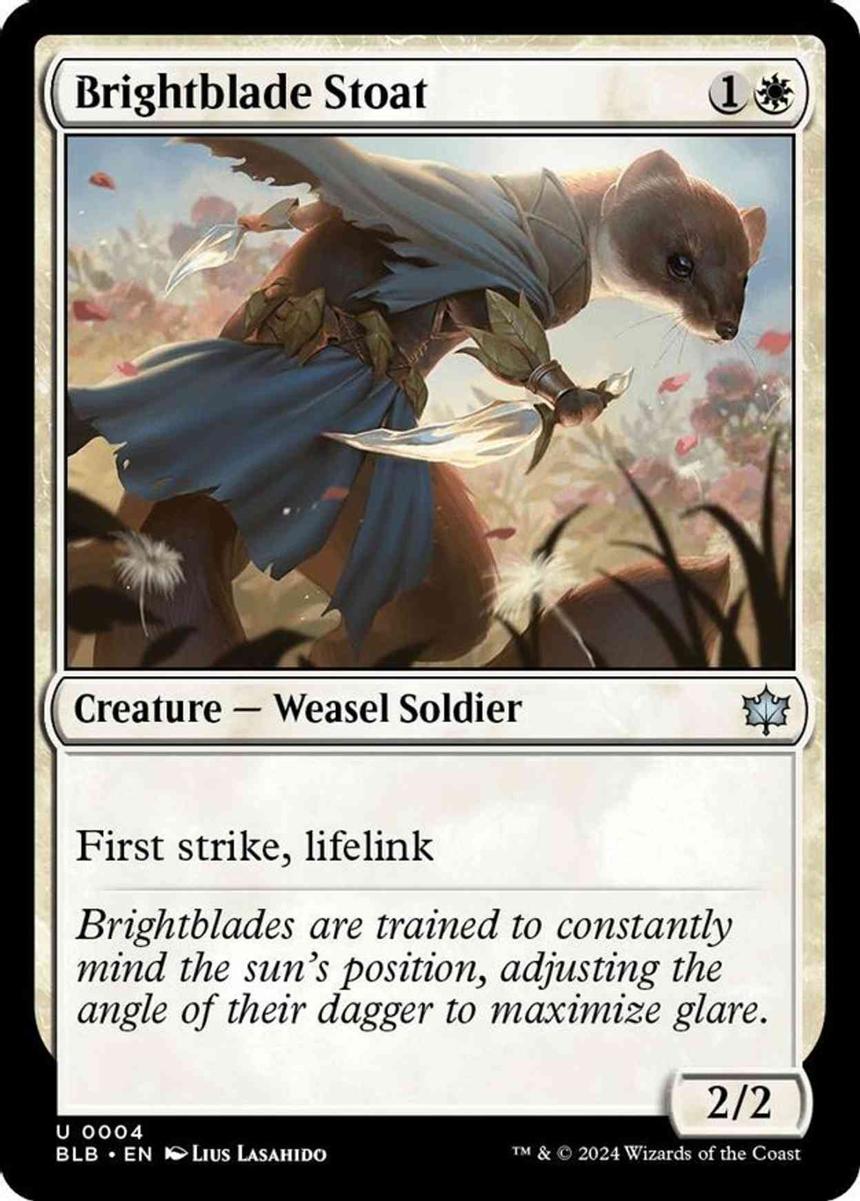 Brightblade Stoat magic card front