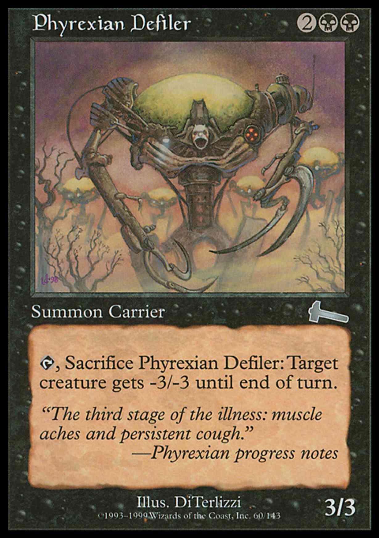 Phyrexian Defiler magic card front