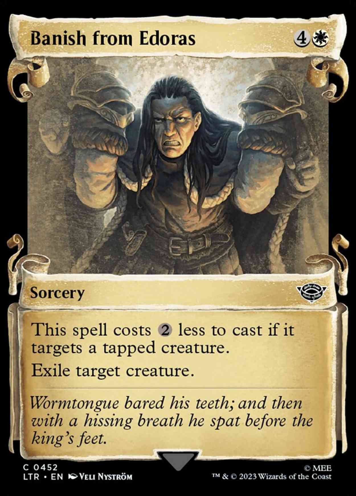 Banish from Edoras (Showcase Scrolls) magic card front