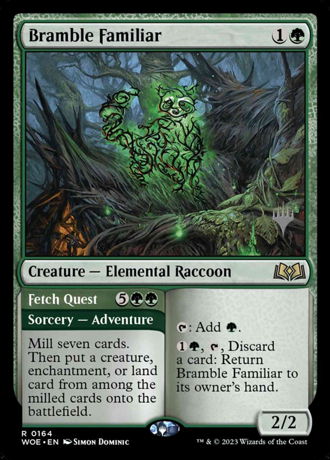 Bramble Familiar magic card front