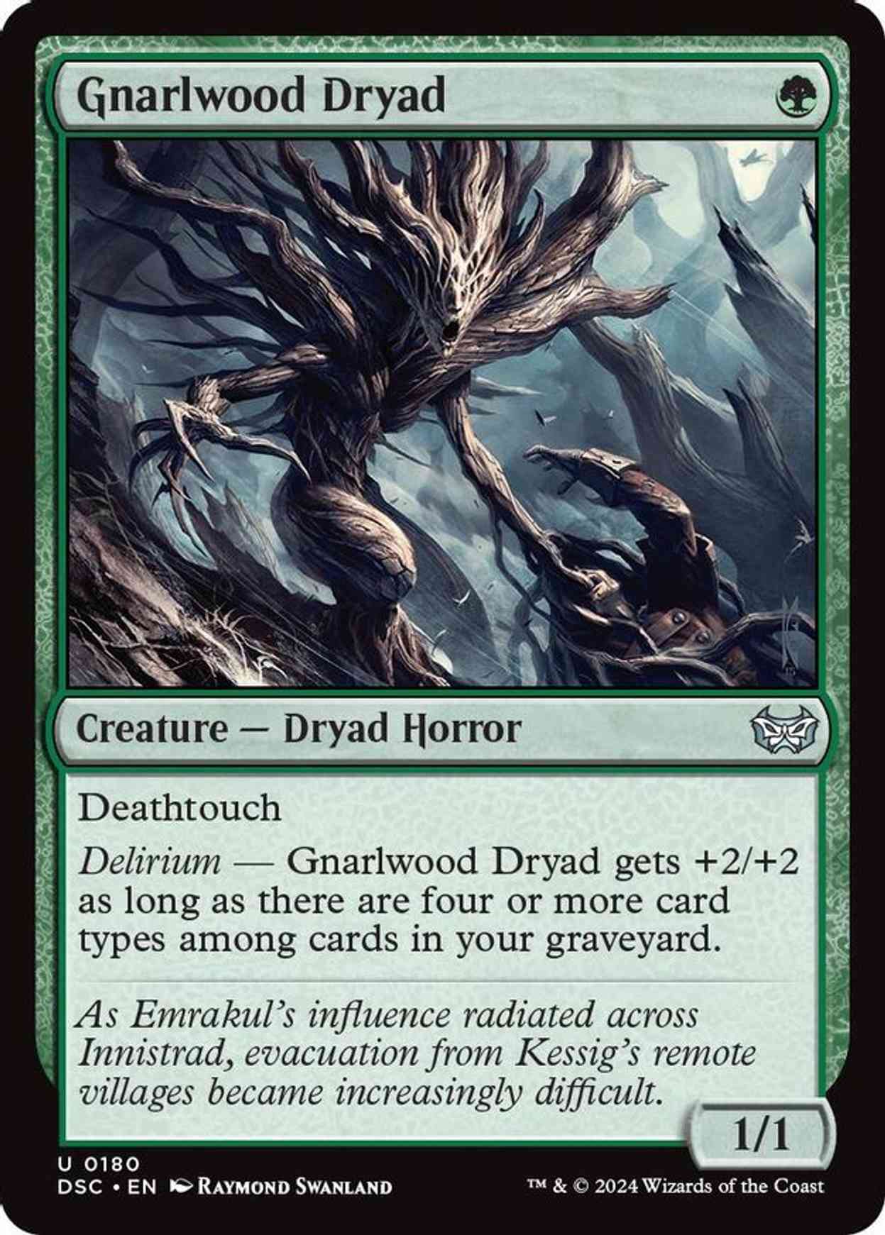 Gnarlwood Dryad magic card front