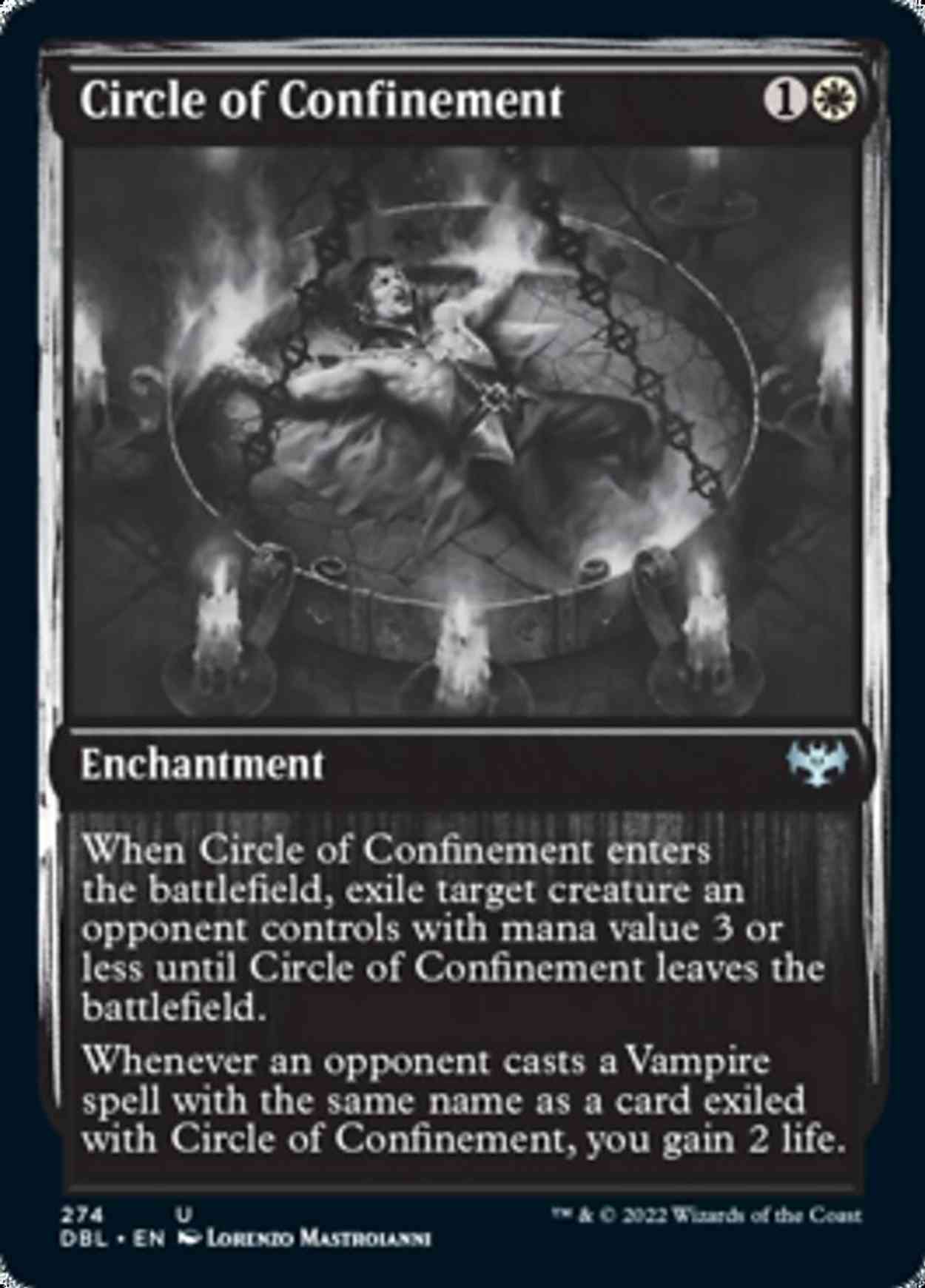 Circle of Confinement magic card front