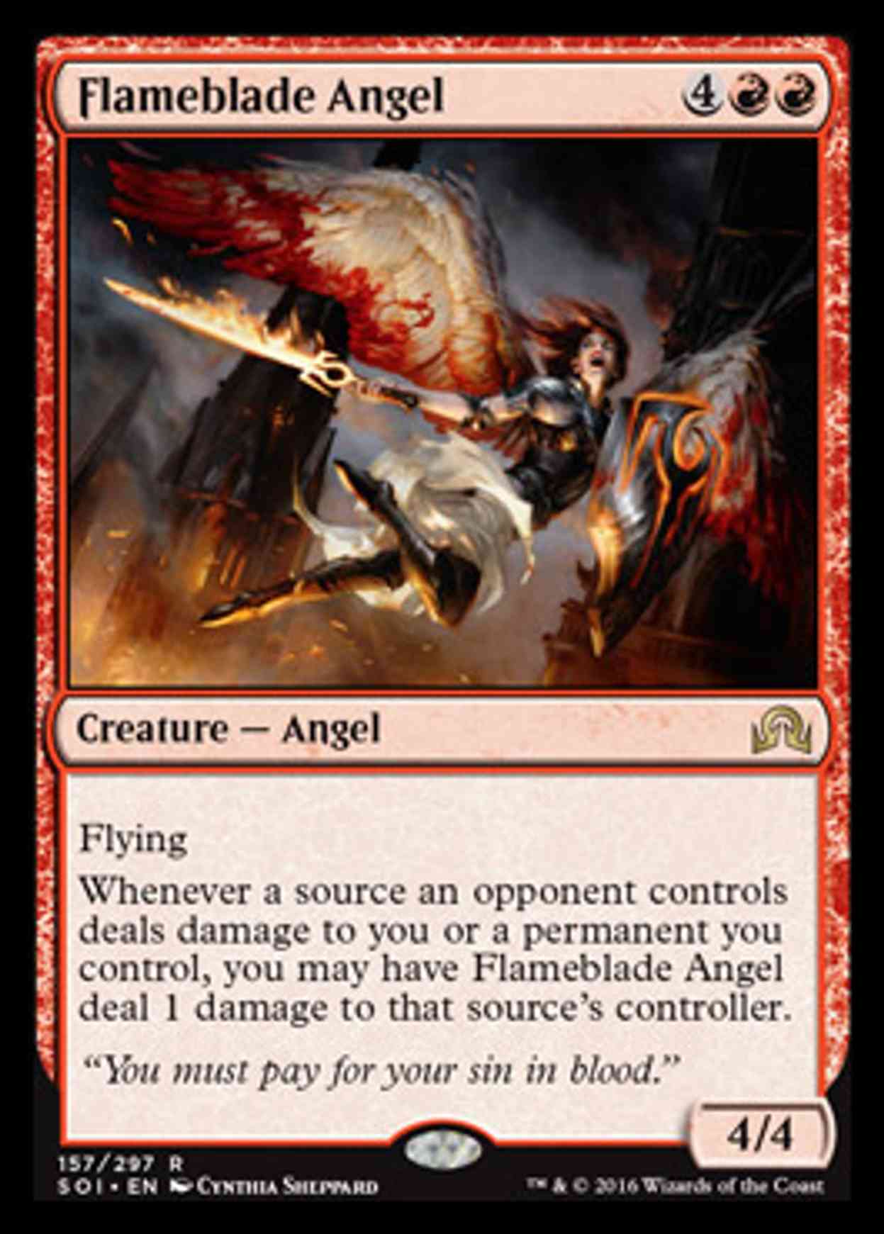 Flameblade Angel magic card front