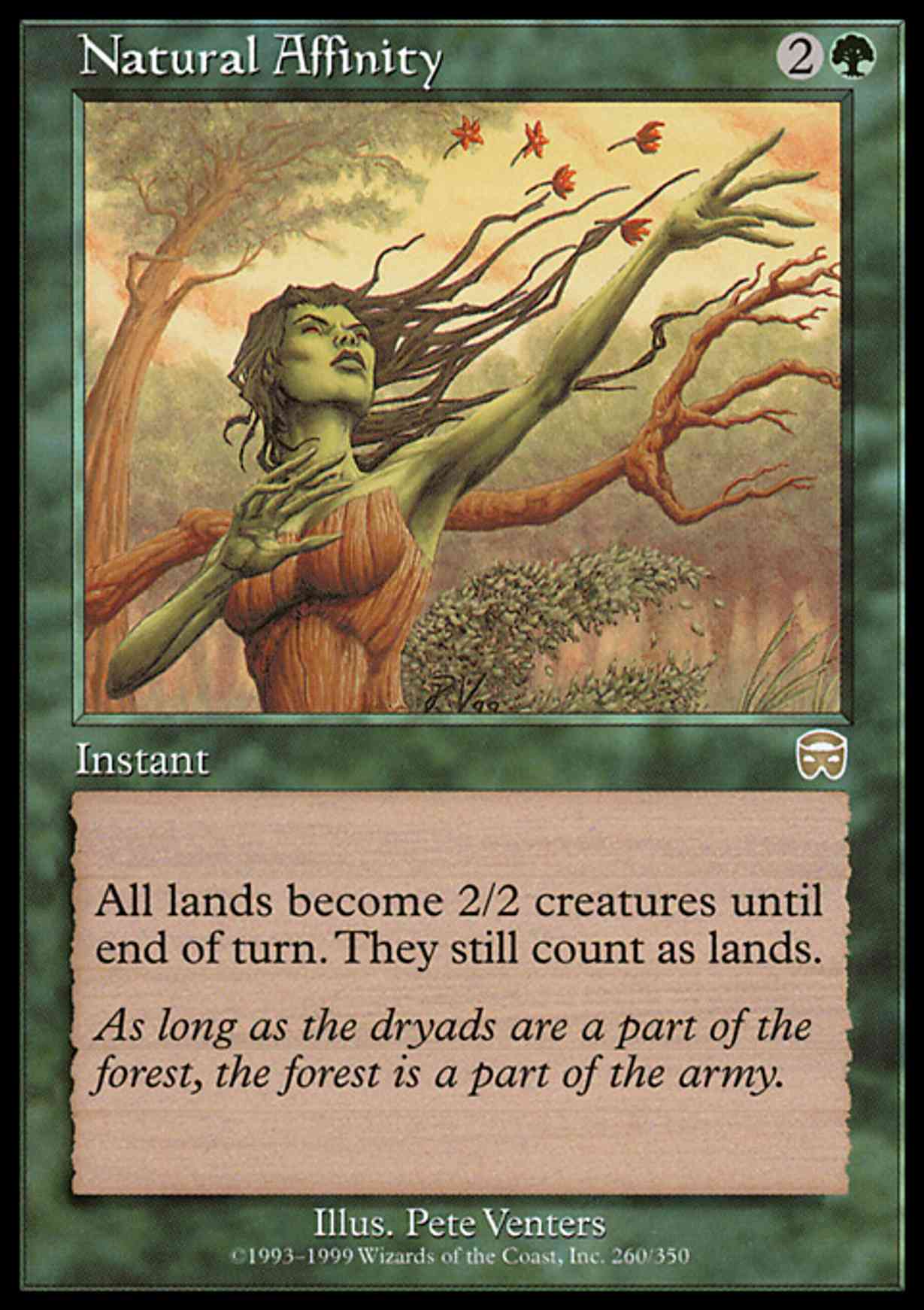 Natural Affinity magic card front
