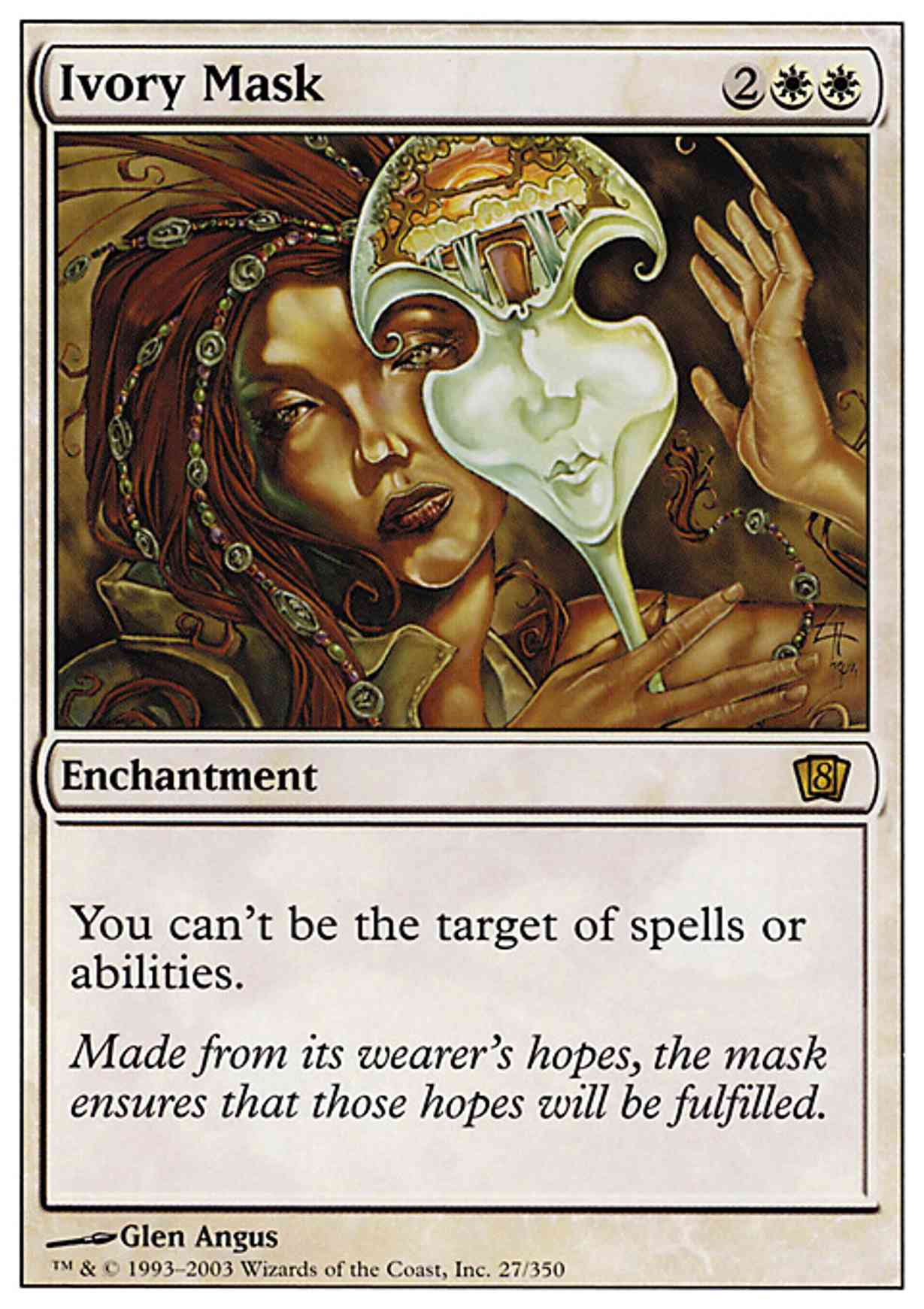 Ivory Mask magic card front