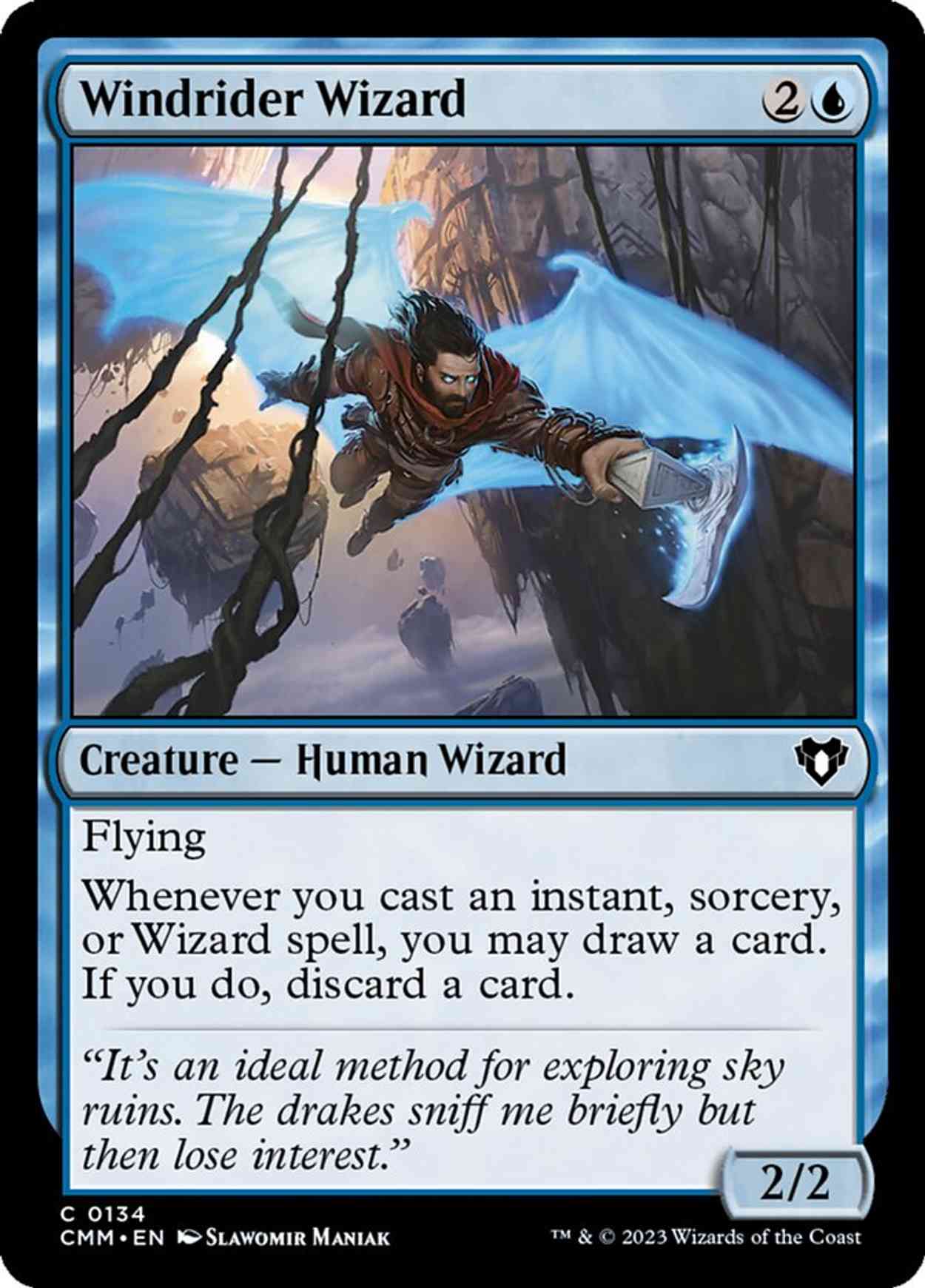 Windrider Wizard magic card front
