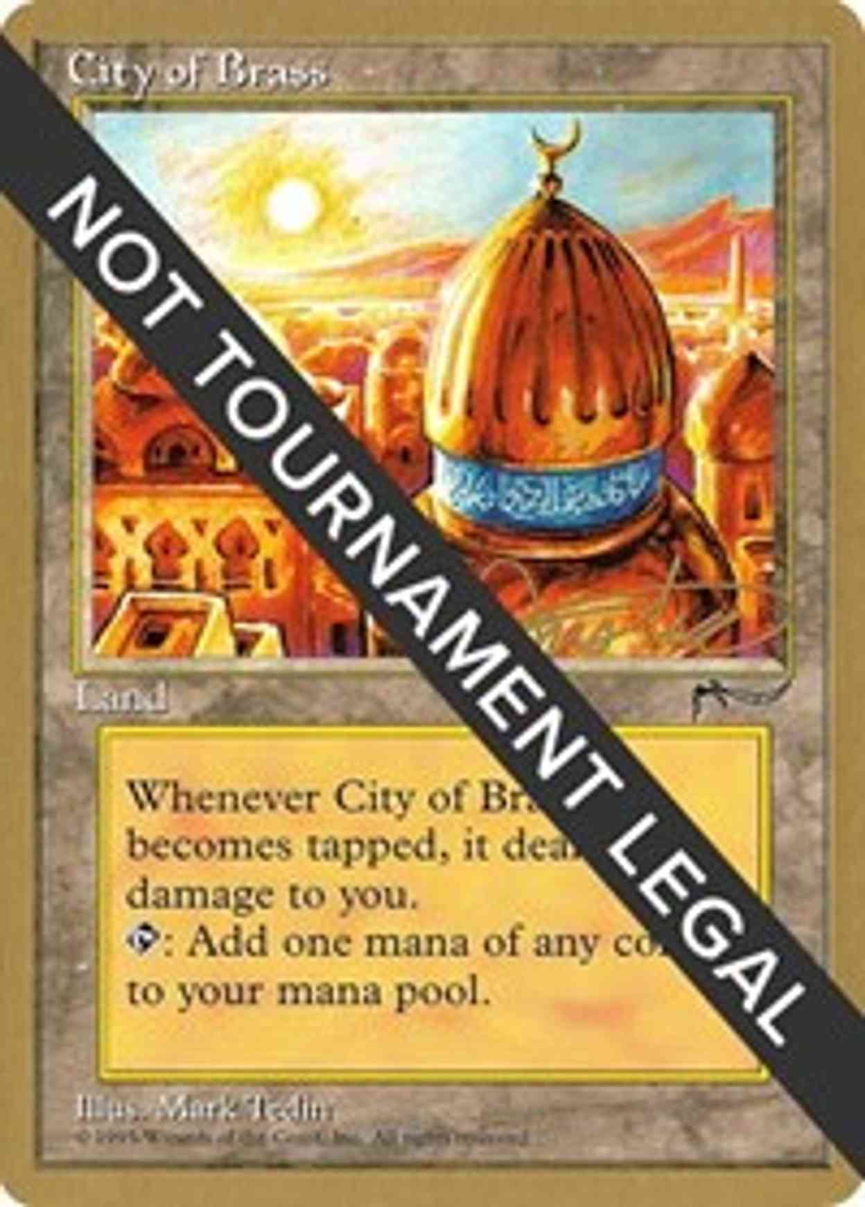 City of Brass - 1996 Mark Justice (ARN) magic card front