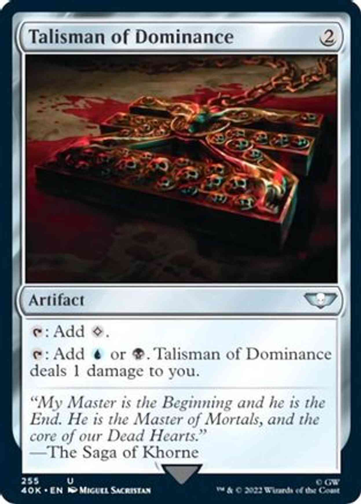 Talisman of Dominance (255) magic card front