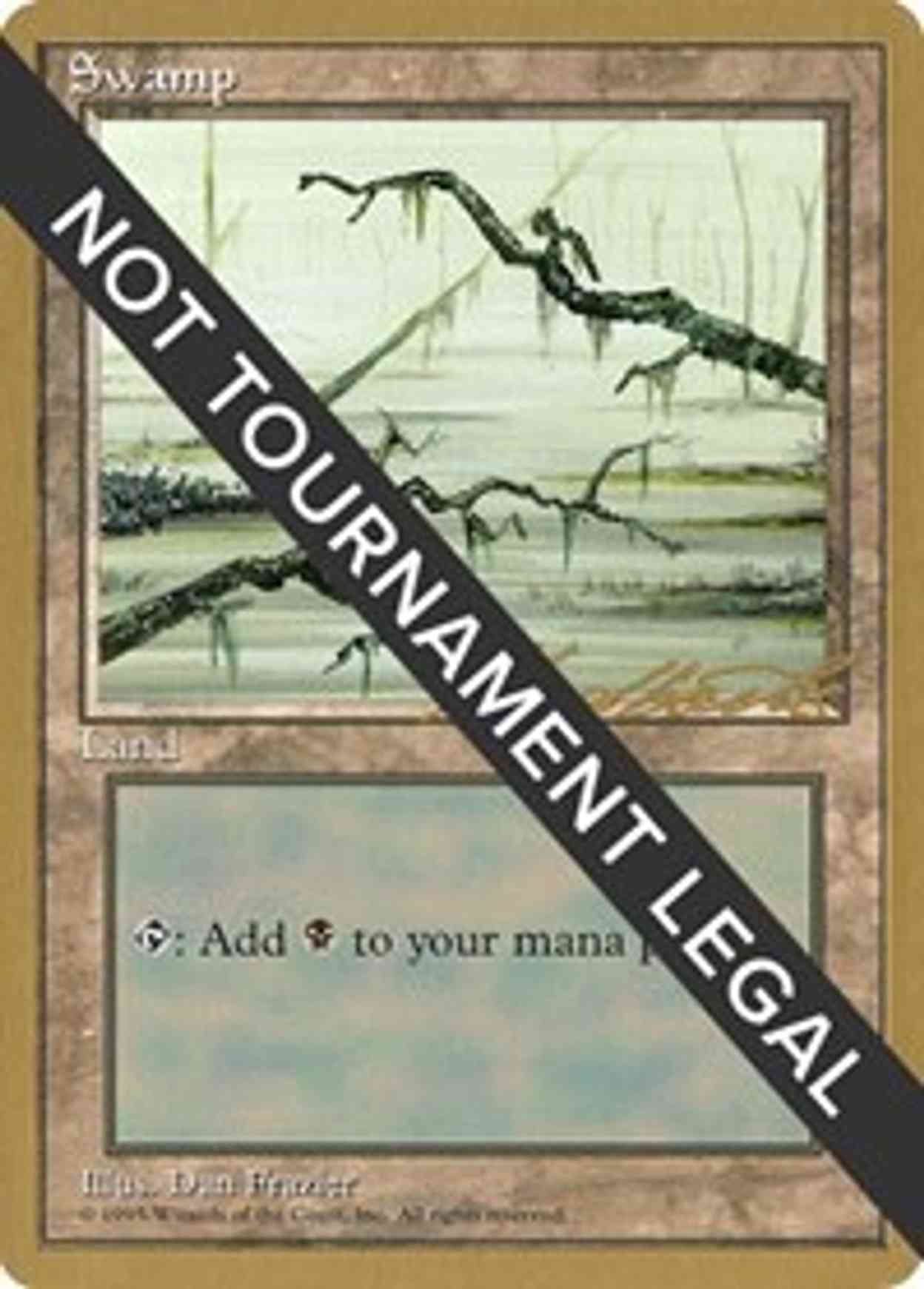 Swamp (C) - 1996 Leon Lindback (4ED) magic card front