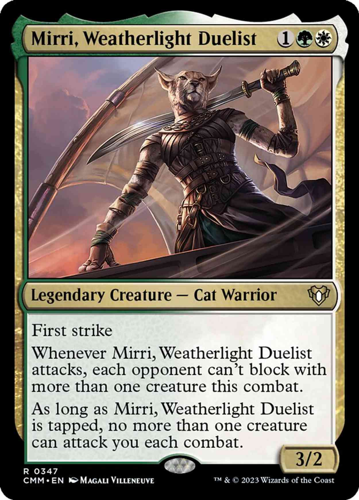Mirri, Weatherlight Duelist magic card front