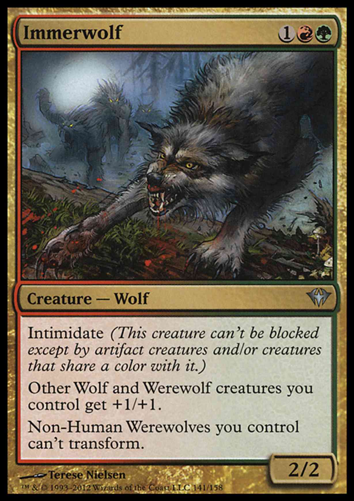 Immerwolf magic card front